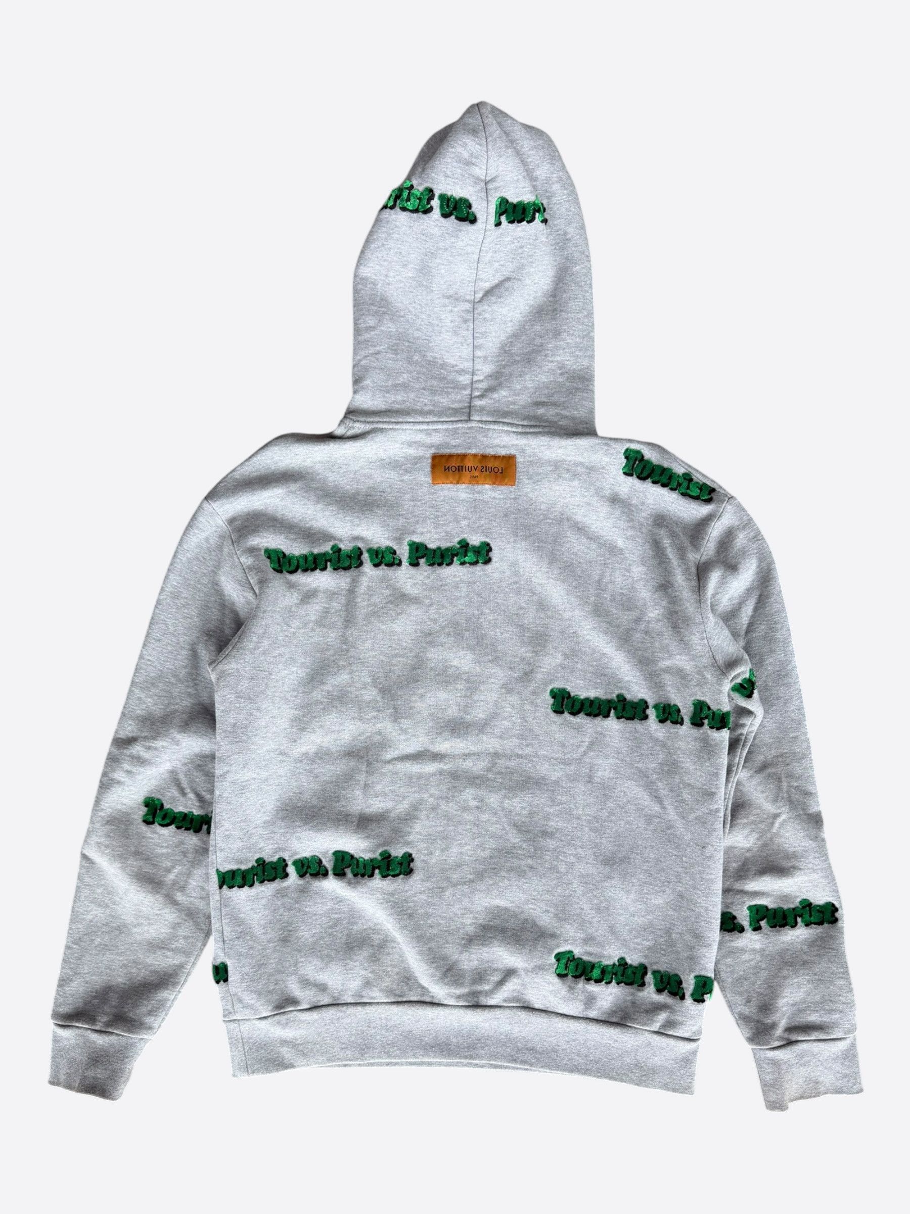 Louis Vuitton Louis Vuitton Grey Purist Vs. Tourist Tuffetage Hoodie Size US L / EU 52-54 / 3 - 2 Thumbnail