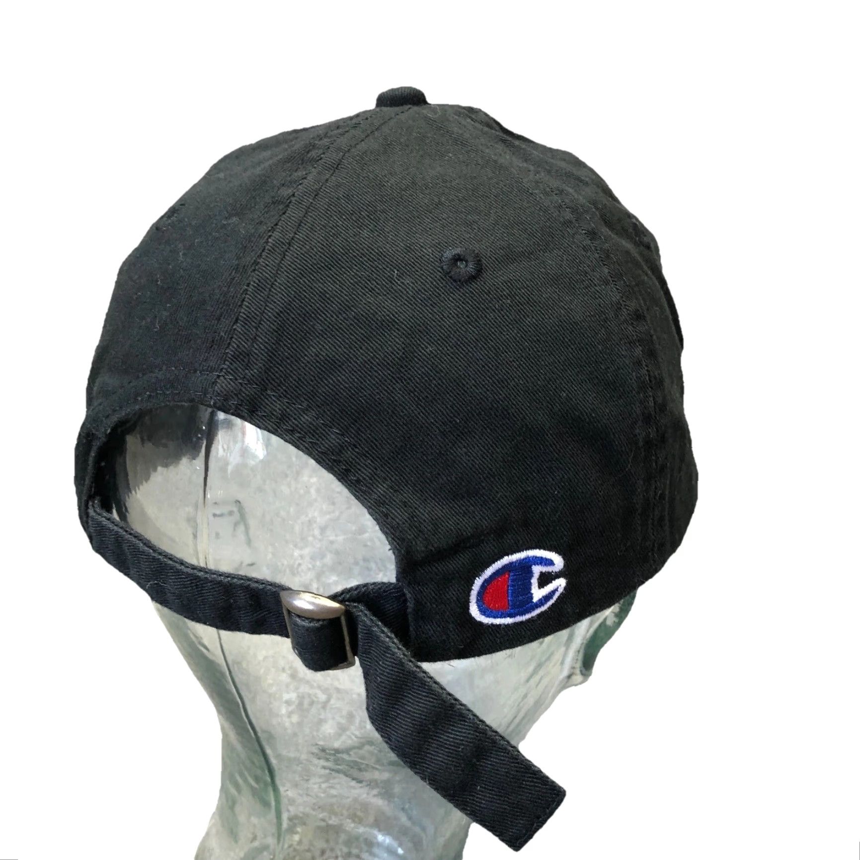 Champion Champion Hat Adult Adjustable Black Base Ball Spell Out Logo Dad Sports Size ONE SIZE - 2 Thumbnail