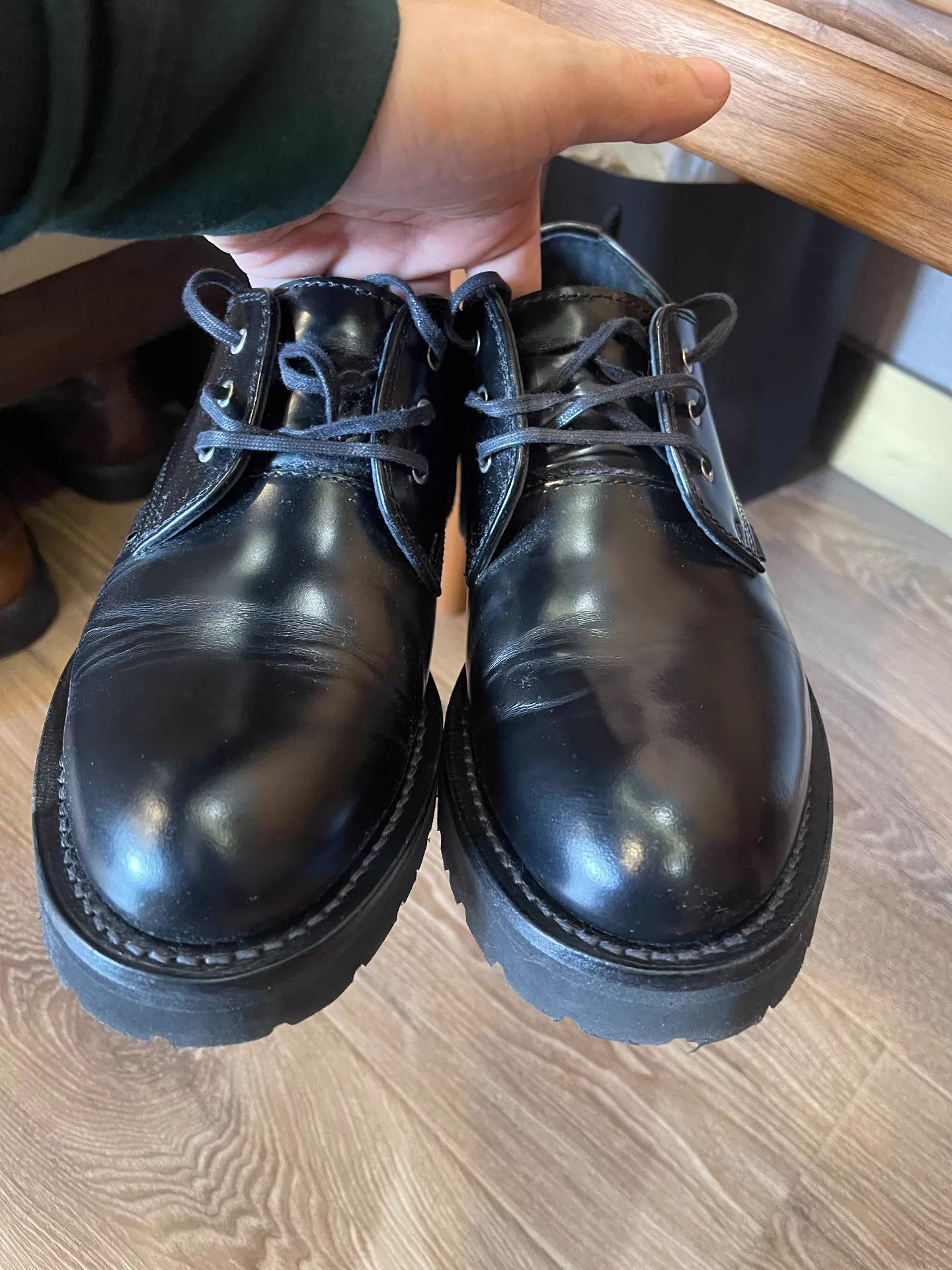 N.Hoolywood N.HOOLYWOOD DANNER Postman Derby 3-Eye Low Top Leather Shoes Size US 7.5 / EU 40-41 - 1 Thumbnail