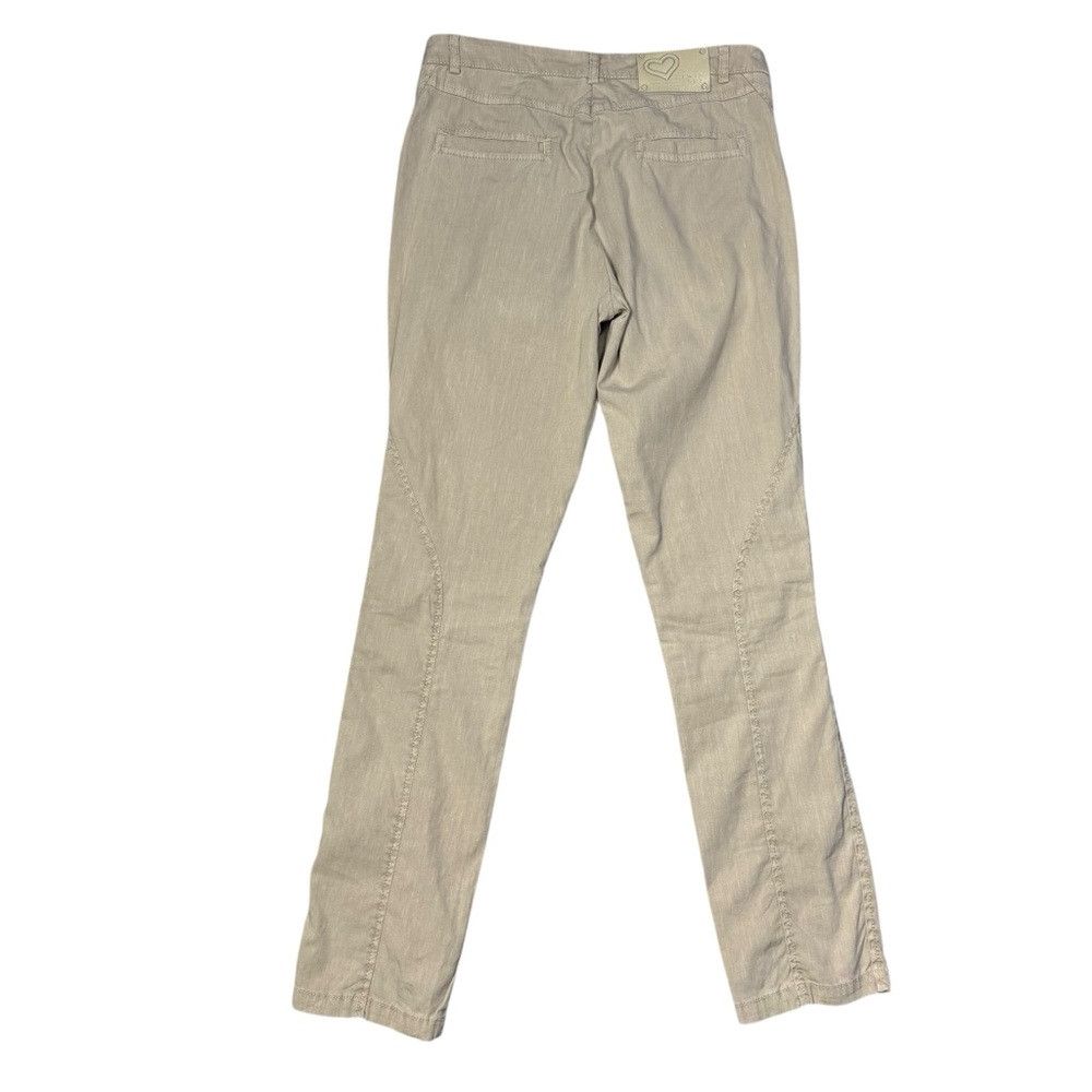 TWINSET Twinset Twin-Set Simona Barbieri Linen Blend Beige Trousers Size 28" / US 6 / IT 42 - 3 Thumbnail