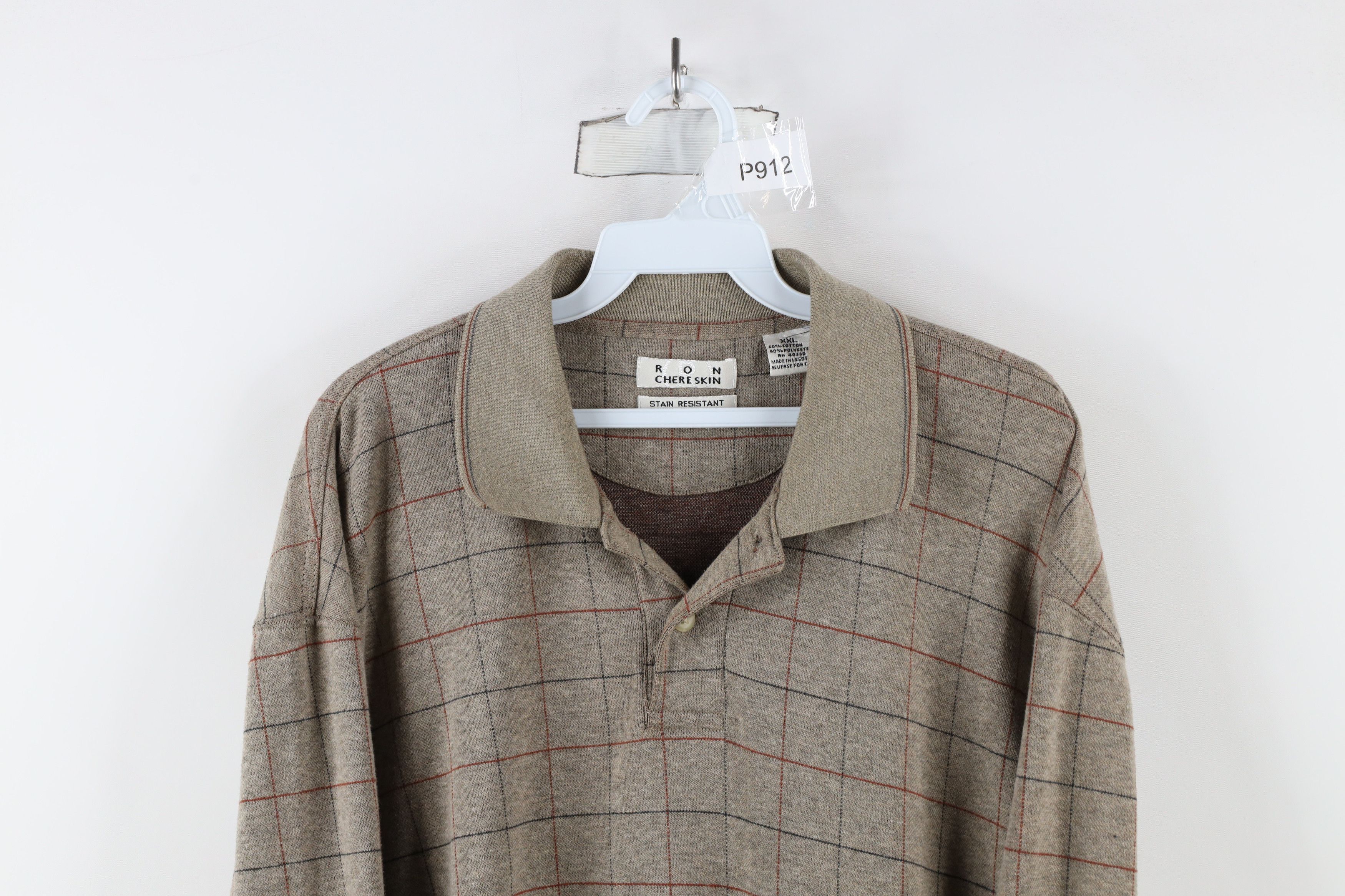 Vintage Vintage 90s Streetwear Knit Long Sleeve Rugby Polo Shirt Size US XXL / EU 58 / 5 - 2 Thumbnail