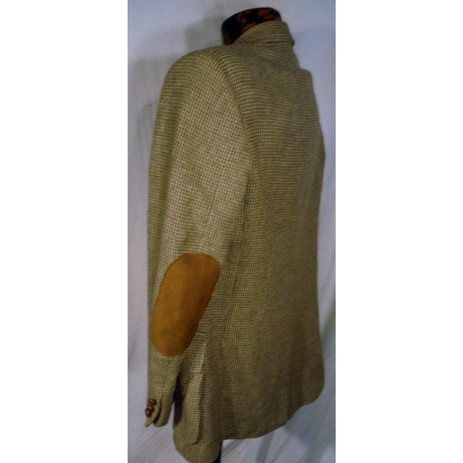 Pendleton VINTAGE Pendleton Houndstooth Virgin Wool 2 Button Mens Blazer Jacket 40 Size 40R - 4 Thumbnail