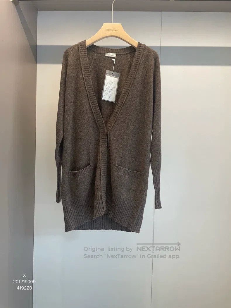 Brunello Cucinelli Brunello Cucinelli Brown Cashmere Sweater Size M / US 6-8 / IT 42-44 - 1 Thumbnail