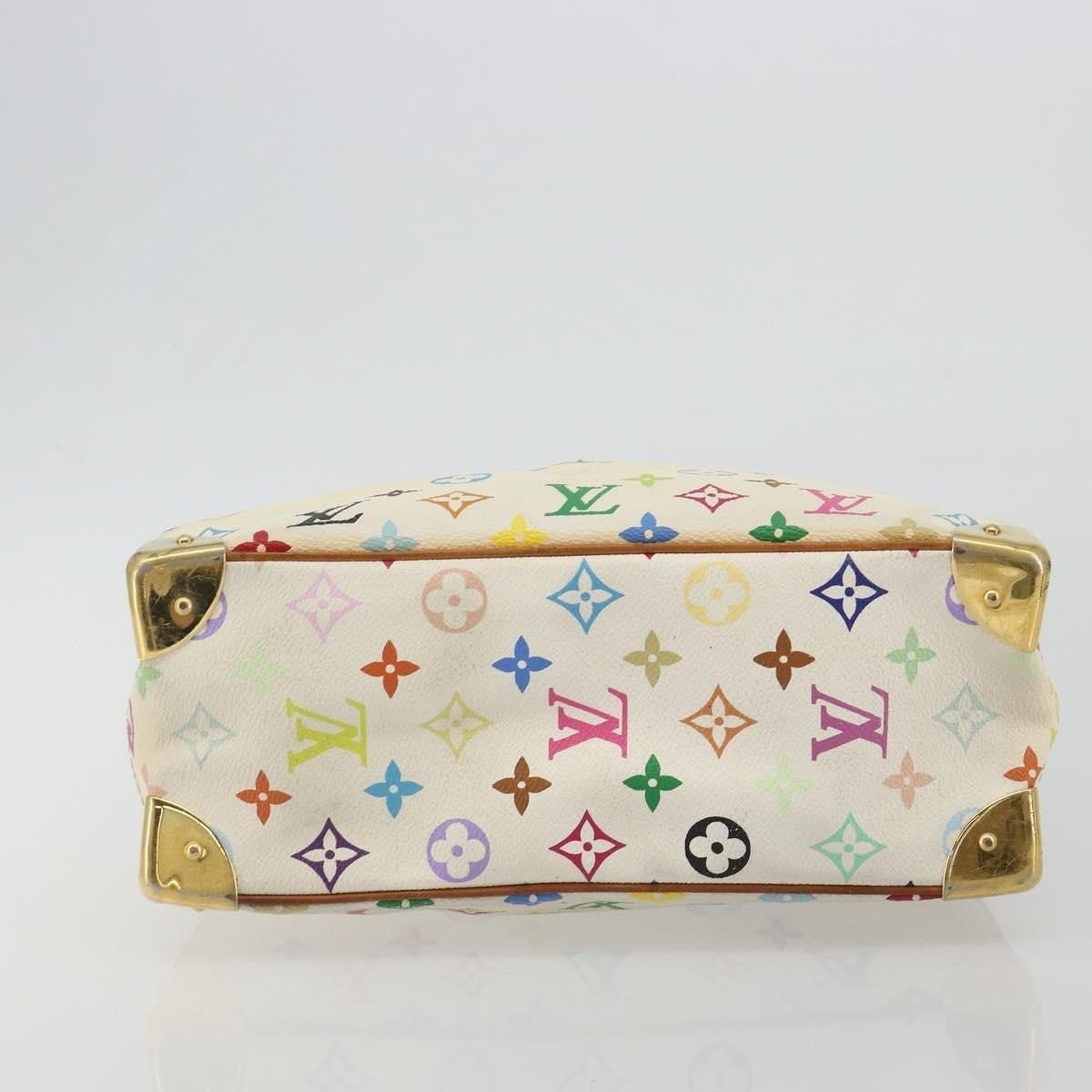 Louis Vuitton Louis Vuitton Monogram Multicolor Trouville Handbag White Size ONE SIZE - 6 Thumbnail