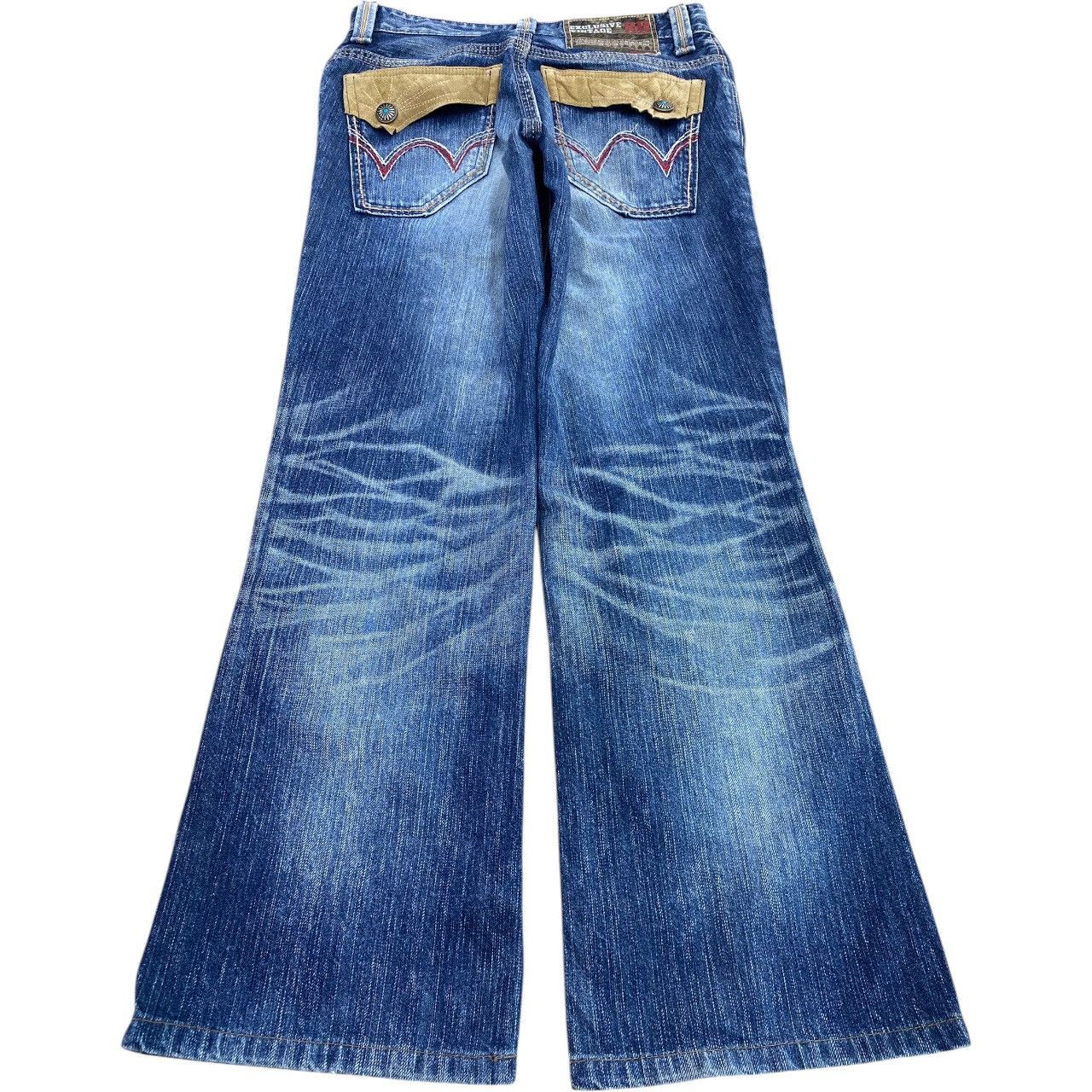 Edwin Edwin Faded Wash Ripped Whiskered Style Loose Jeans Size US 30 / EU 46 - 3 Thumbnail