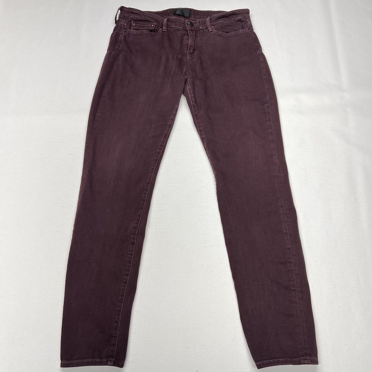 Vince Vince Jeans Burgundy Skinny Stretch Maroon Casual Denim Size 31" - 1 Thumbnail