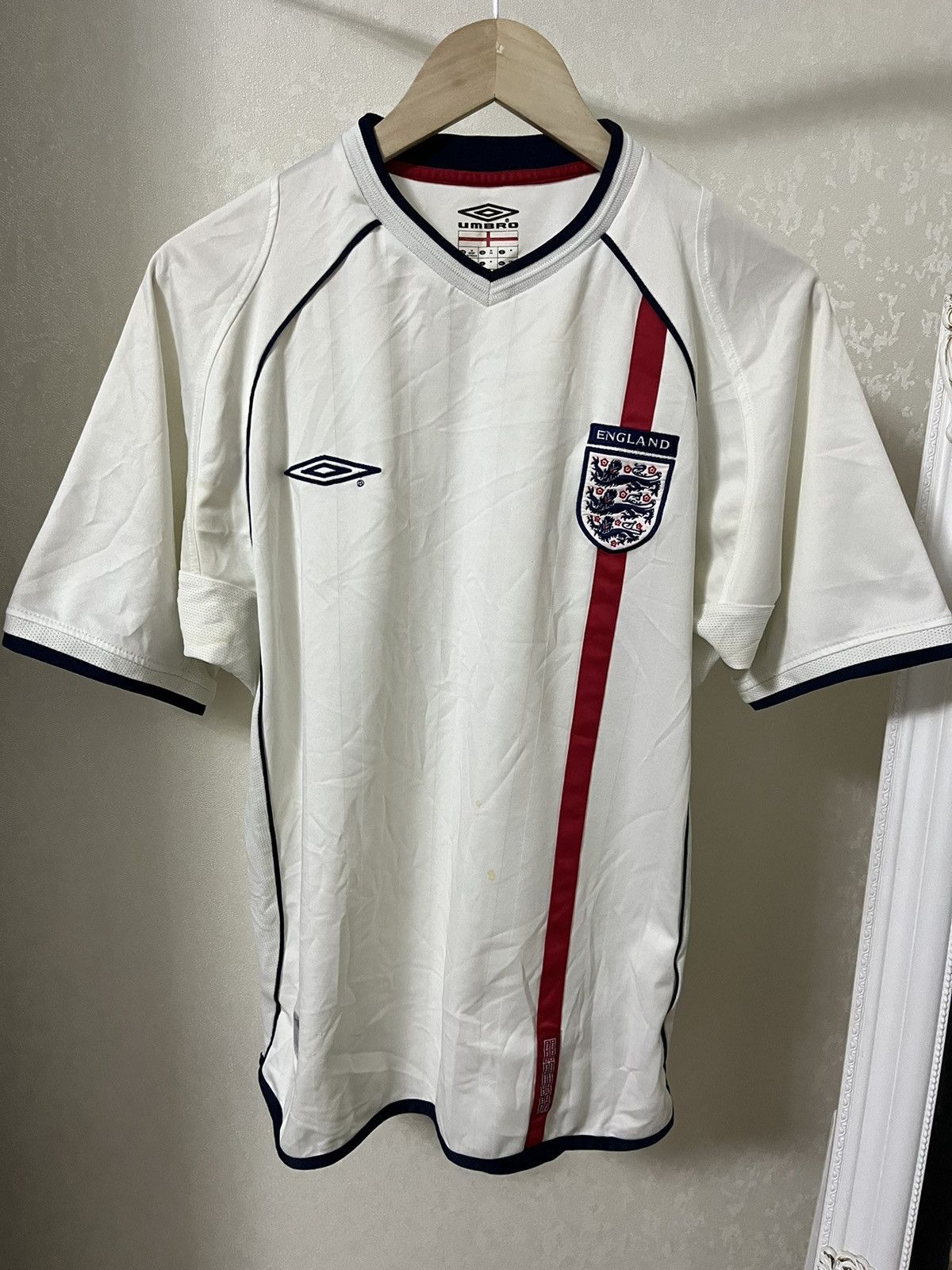 Vintage Umbro England 01/03 Vintage Home Blokecore Jersey Size US M / EU 48-50 / 2 - 1 Thumbnail