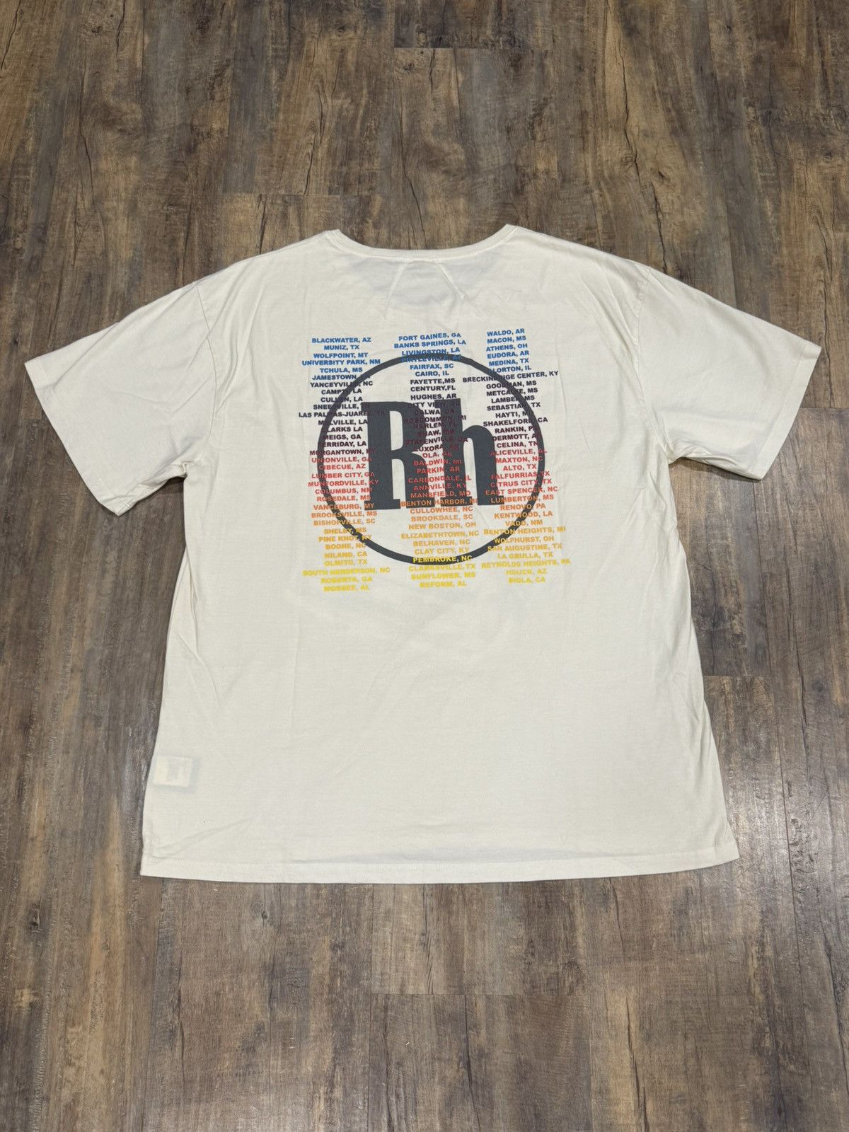 Rhude Rhude NASCAR Race Logo Cream Tee Racing Tour Checkered Flag Size US L / EU 52-54 / 3 - 2 Thumbnail