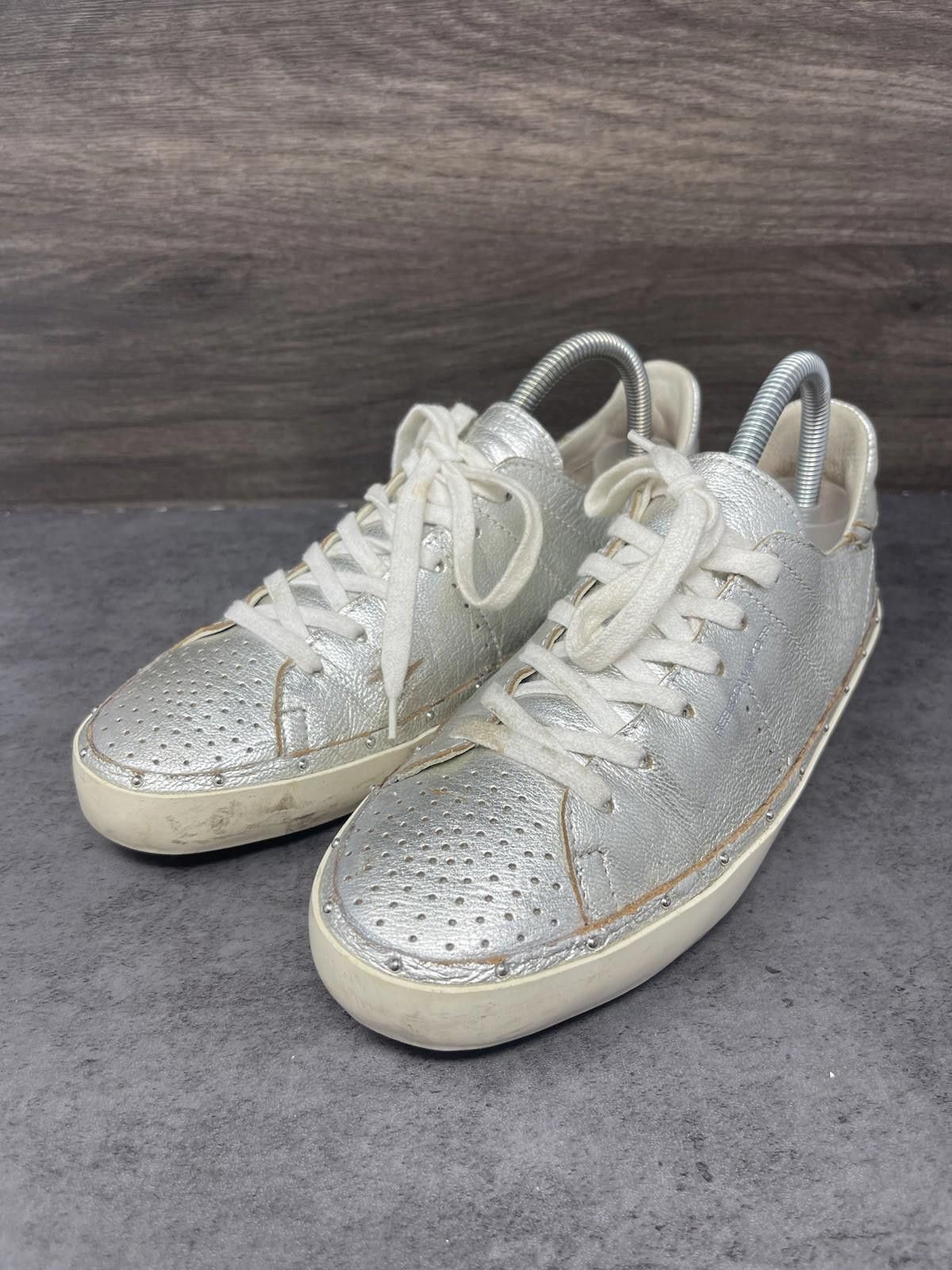Other Rebecca Minkoff Shoes Womens Size 8 Metallic Silver Lace Up Size US 8 / IT 38 - 2 Thumbnail