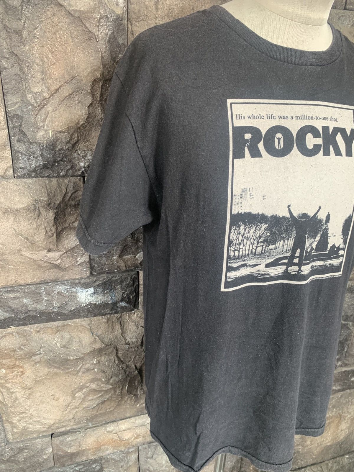Vintage Vintage Rocky Movie / Sport Drama Sylvester Stallone T shirt Size US M / EU 48-50 / 2 - 5 Thumbnail