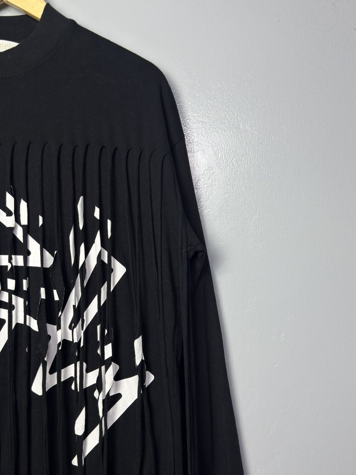 Palm Angels Palm Angels Black Fringed Dress Size S / US 4 / IT 40 - 4 Thumbnail