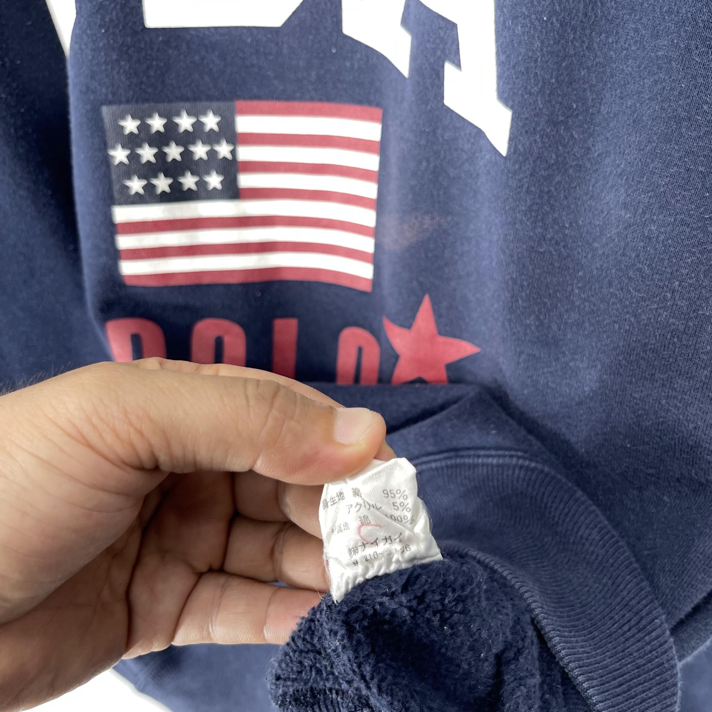 Polo Ralph Lauren Vintage POLO RALPH LAUREN American Flag Printed Sweatshirt Size US M / EU 48-50 / 2 - 6 Thumbnail