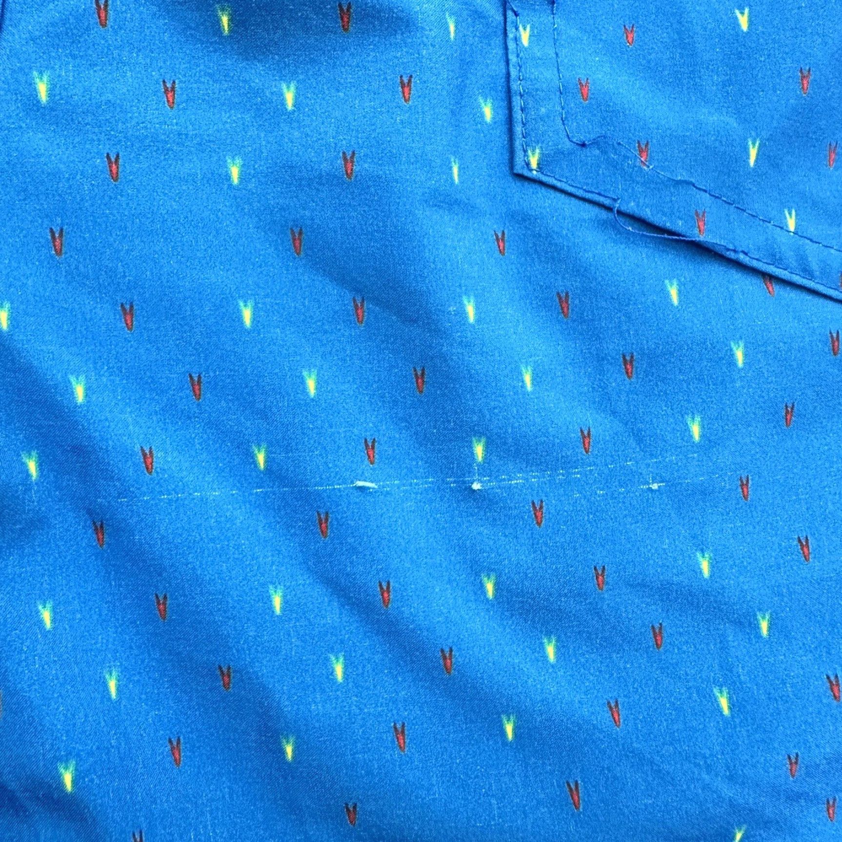 Vintage Fayettechill Shorts Men Small Blue Polyester Drawstring Inseam 6" Board Style 5-Pocket Outdoor Adult Regular Size US 29 - 3 Thumbnail