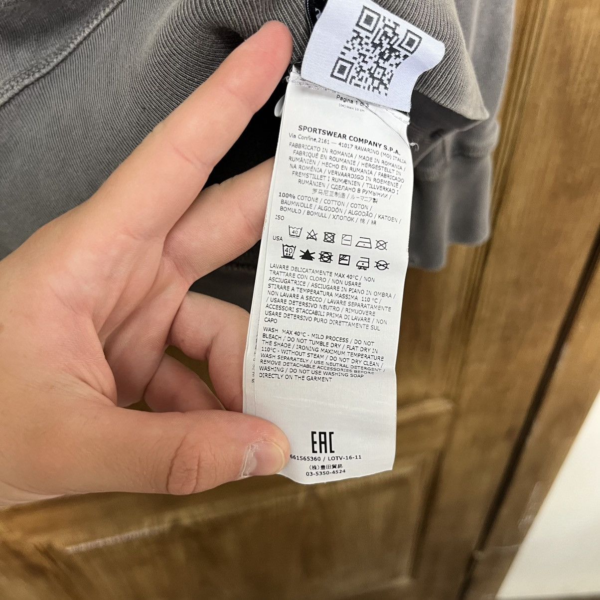 Stone Island Stone Island Sweatshirt Crewneck Grey Badge Logo Size US S / EU 44-46 / 1 - 13 Thumbnail
