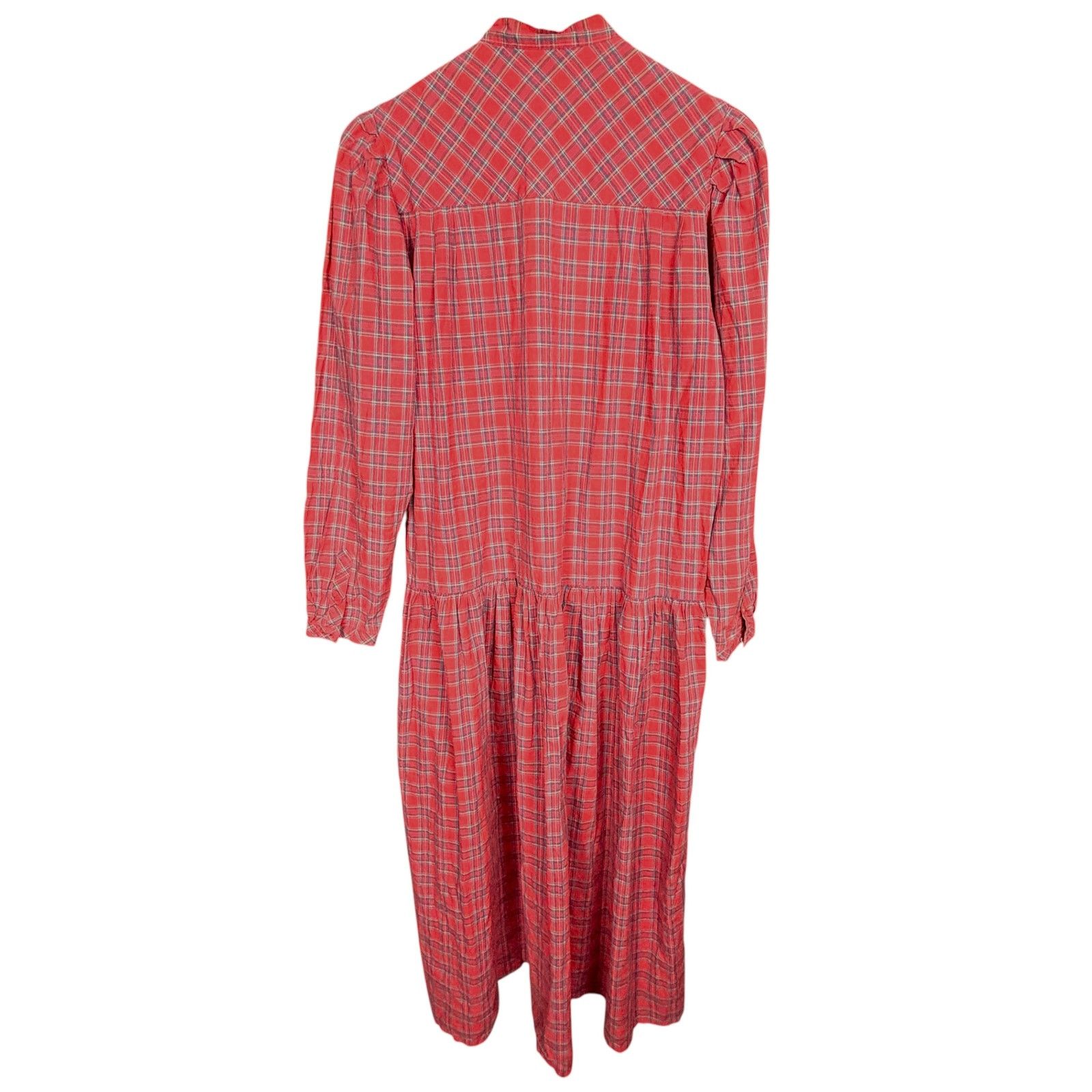 Allen Solly Vintage Allen Solly Dress Sz 12 Red Plaid Pleated Cottage Size XL / US 12-14 / IT 48-50 - 2 Thumbnail