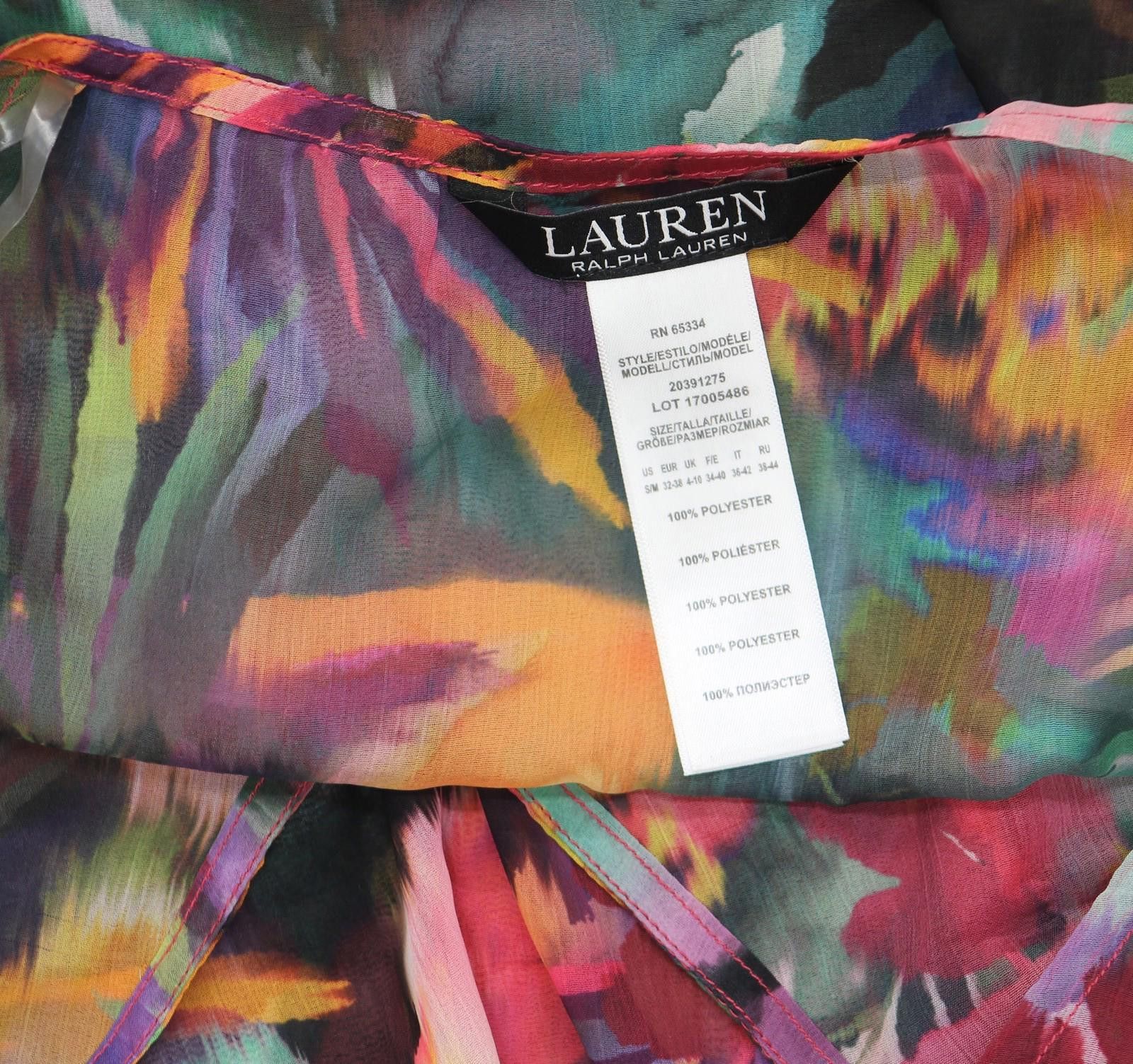 Lauren Ralph Lauren Nwt Lauren Ralph Lauren Up Jungle Paradise Pink Multi S/m Size ONE SIZE - 5 Thumbnail