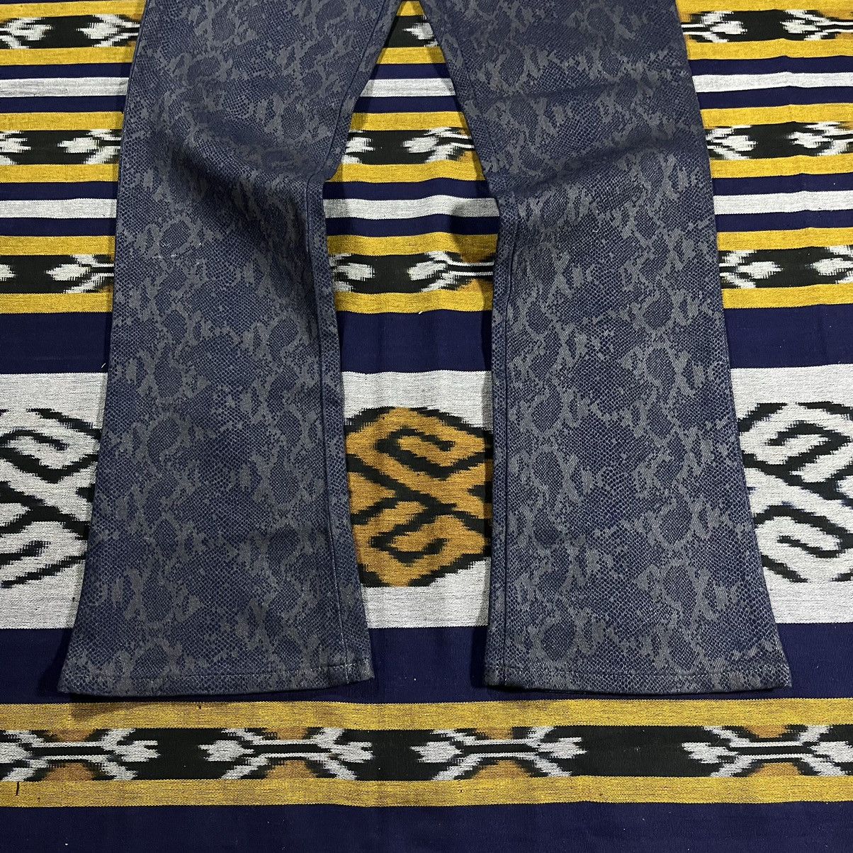 If Six Was Nine Y2K Snakeskin Flare Denim Something Edwin Size US 26 / EU 42 - 5 Thumbnail