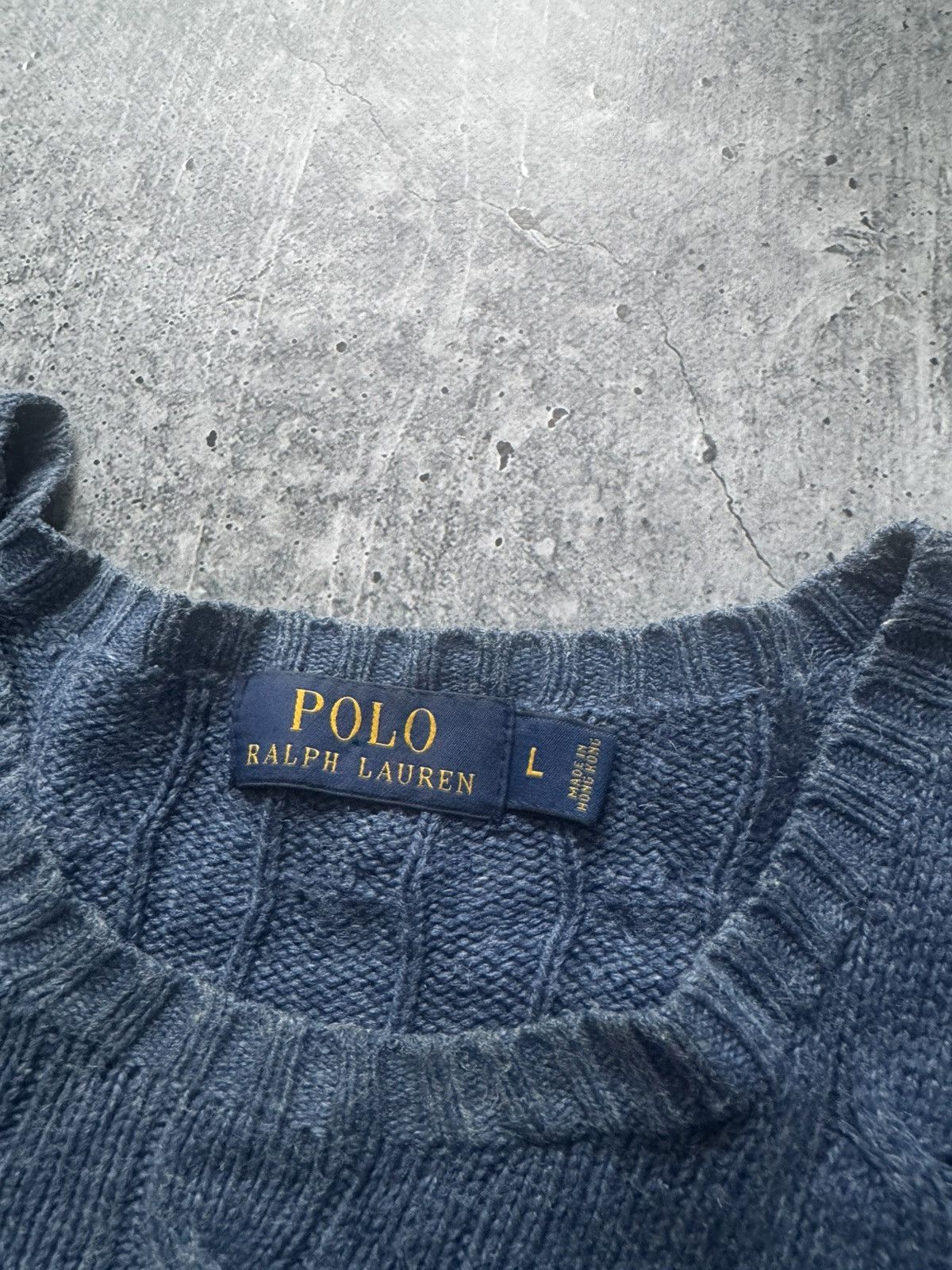Polo Ralph Lauren Polo Ralph Lauren Cable knitwear sweater Vintage Size L Size US L / EU 52-54 / 3 - 5 Thumbnail