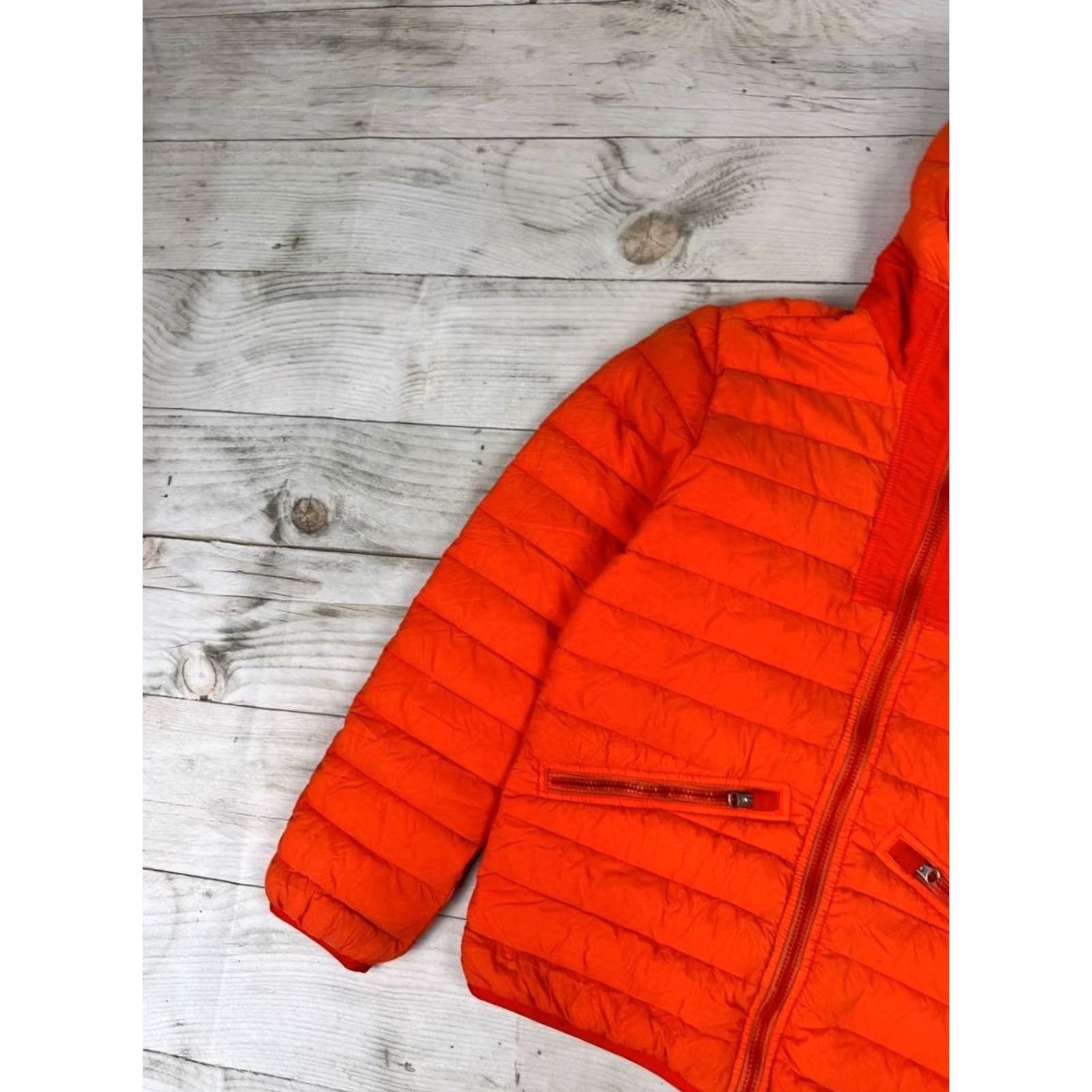 Stone Island Stone Island Down Jacket Hooded Puffer Men Size S Orange Jacket Mens Winter Fashion Logo Nylon Zip Casual Size US S / EU 44-46 / 1 - 5 Thumbnail