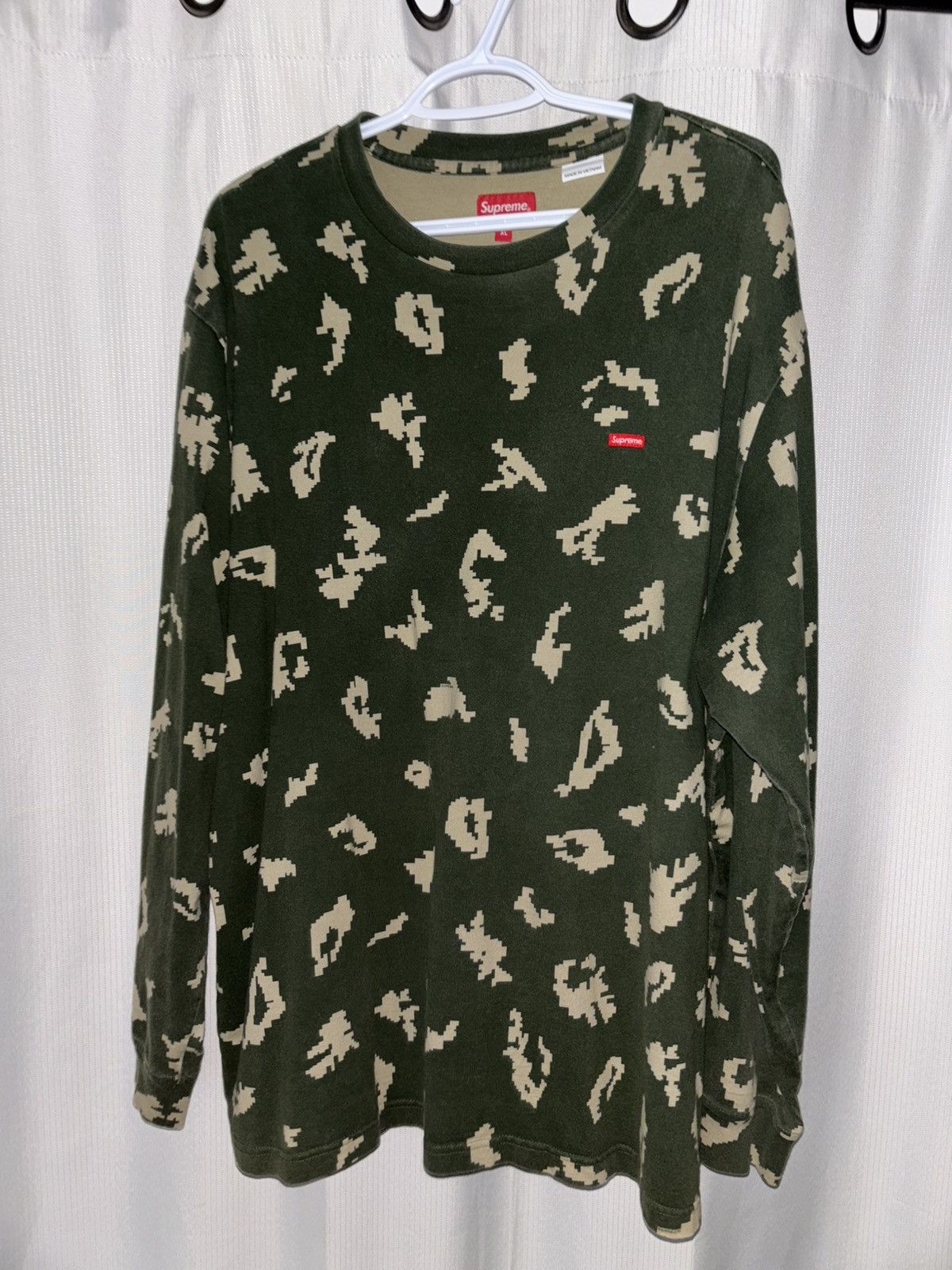 Supreme Supreme Small Box L/S Tee Olive Camo (FW21) Size US XL / EU 56 / 4 - 1 Thumbnail