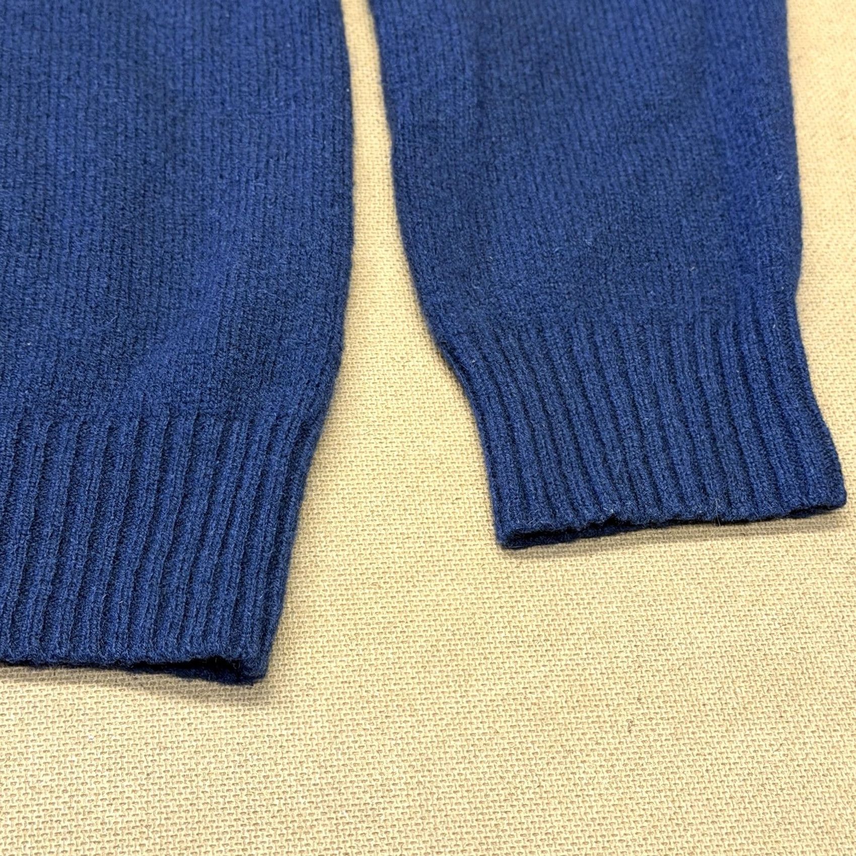 J.Crew VINTAGE J.CREW Sweater Mens XL Blue Lambswool Half Zip Mock Neck Pullover Warm Knit Size US XL / EU 56 / 4 - 5 Thumbnail