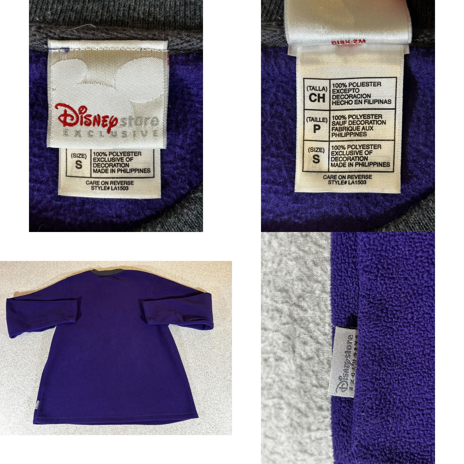 Disney Vintage Disney Sweatshirt Women Small Fleece Eeyore Winnie The Pooh Crewneck 90s Size S / US 4 / IT 40 - 8 Thumbnail