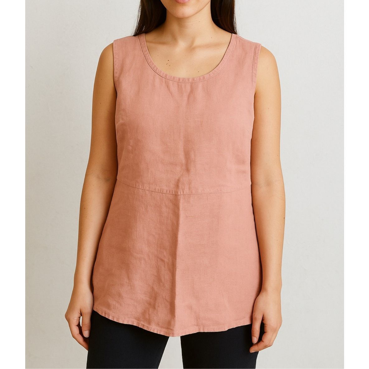 FLAX Flax linen sleeveless dusty pink sz Medium Size M / US 6-8 / IT 42-44 - 1 Thumbnail