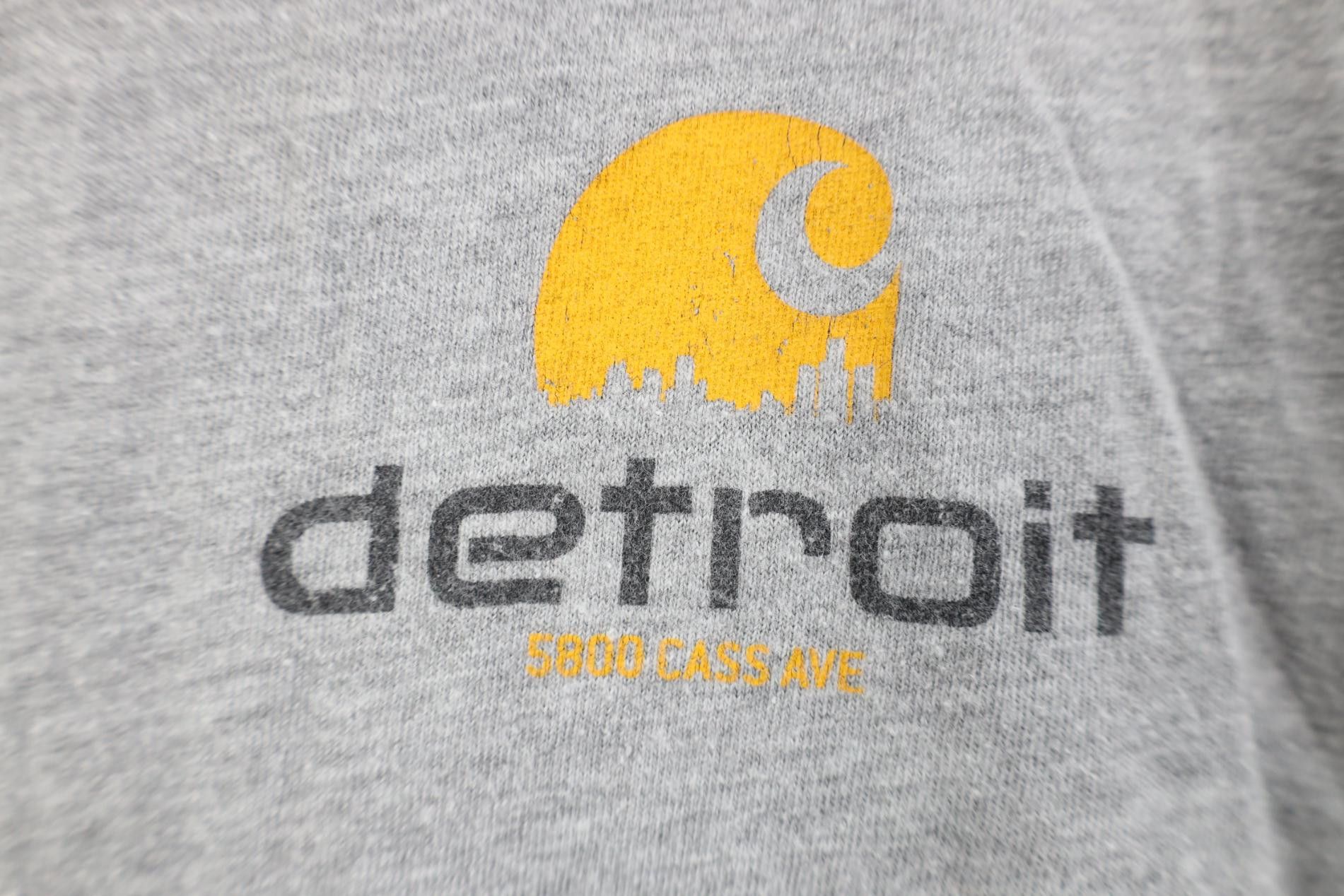 Carhartt Y2K Carhartt Spell Out Detroit Short Sleeve T-Shirt Gray Size US L / EU 52-54 / 3 - 7 Thumbnail