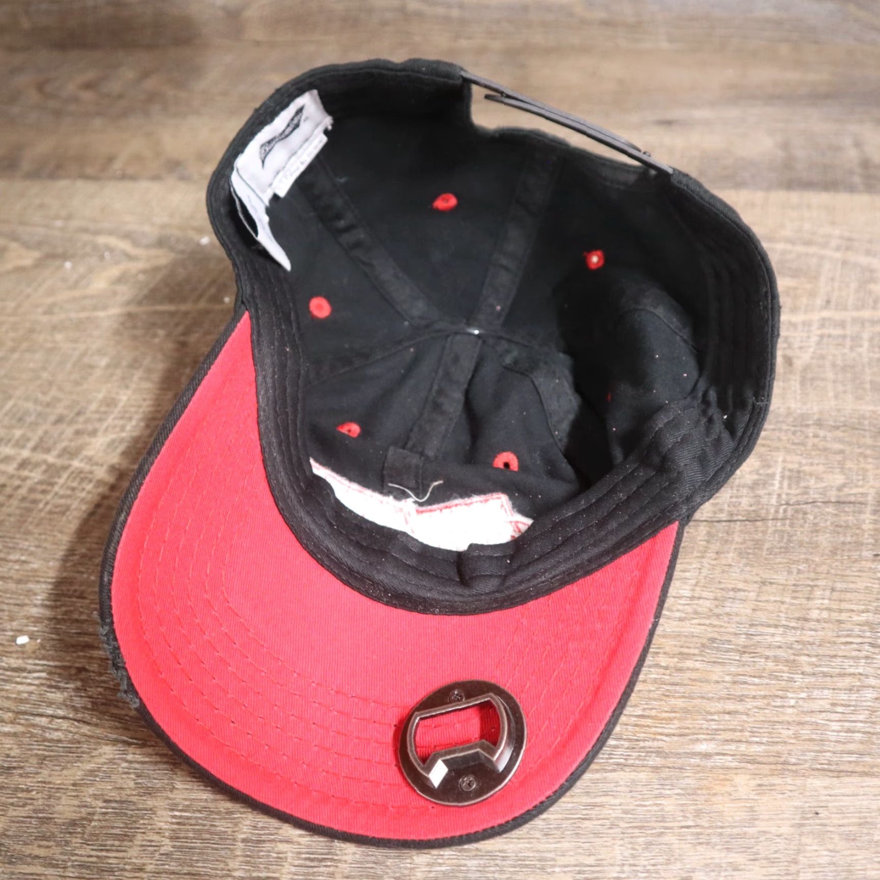 Budweiser Budweiser Baseball Cap Hat - Adjustable Cotton Knit Mens Black Beer Theme 90s? (If applicable) Size ONE SIZE - 7 Thumbnail