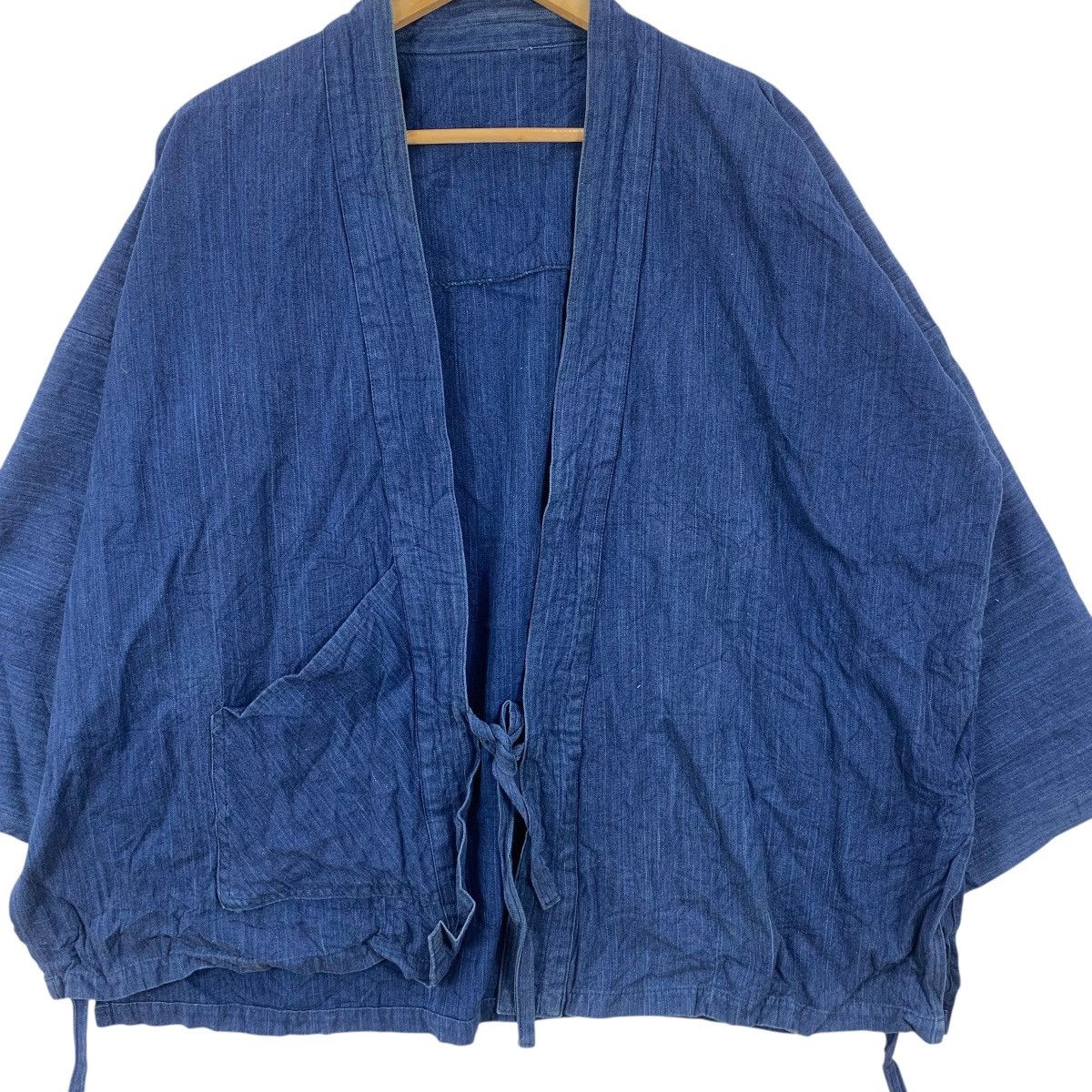 Vintage Vintage 70s KIMONO JAPAN DRAGON Natural Pure Indigo Coat Size US XXL / EU 58 / 5 - 5 Thumbnail