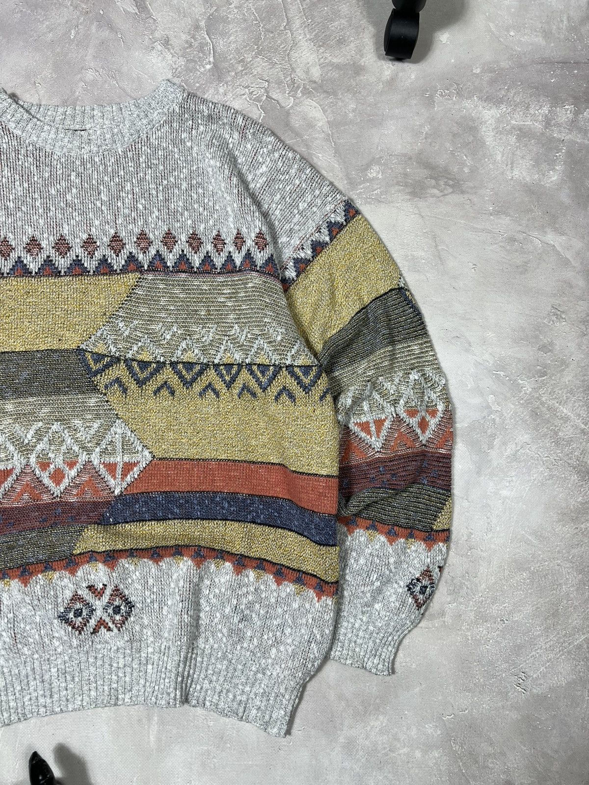 Vintage Vintage 90s Polo Ralph Lauren Style Baggy Pattern Sweater Size US XL / EU 56 / 4 - 6 Thumbnail