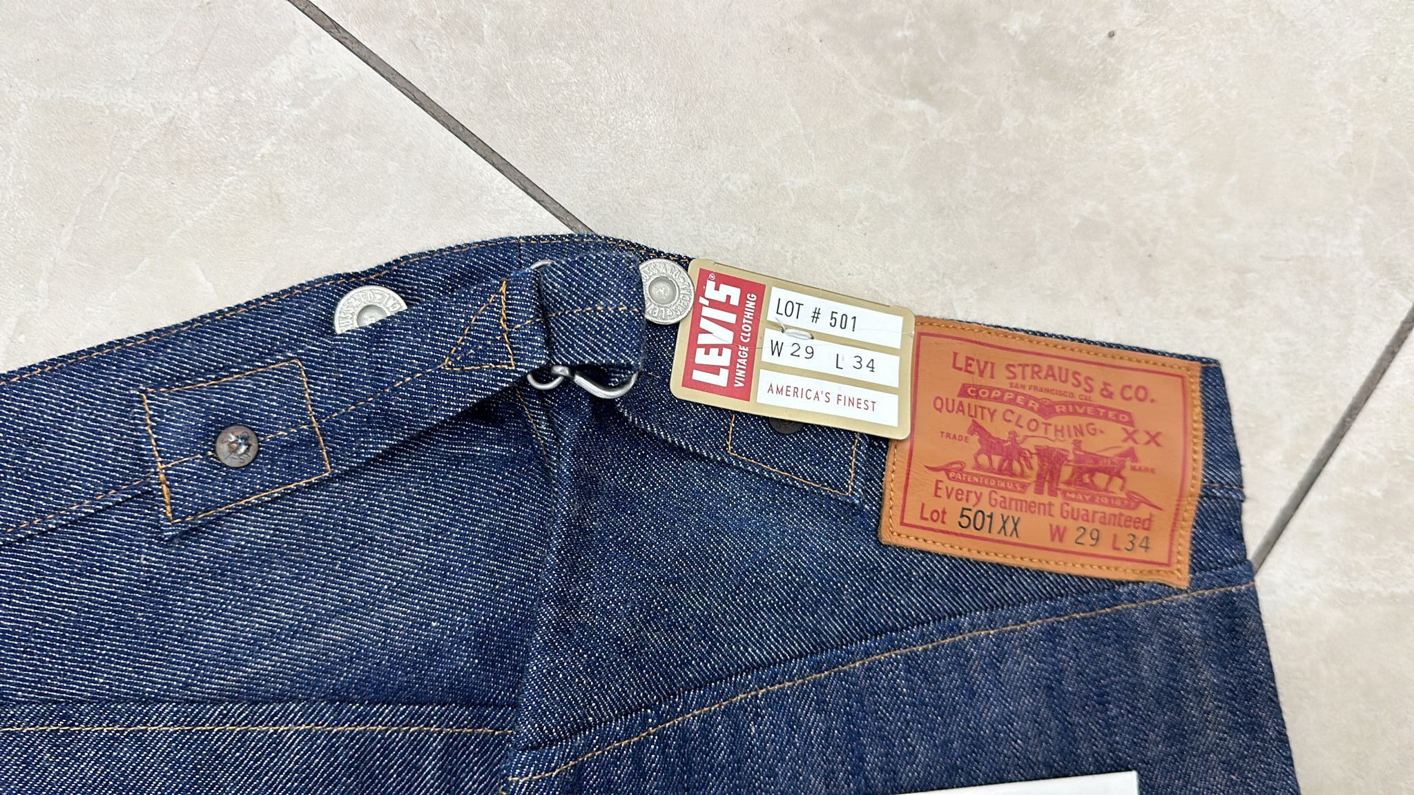 Levi's Vintage Clothing LVC Levi's Vintage Clothing 1890 501XX BigE Selvedge Jeans Size US 29 - 5 Thumbnail