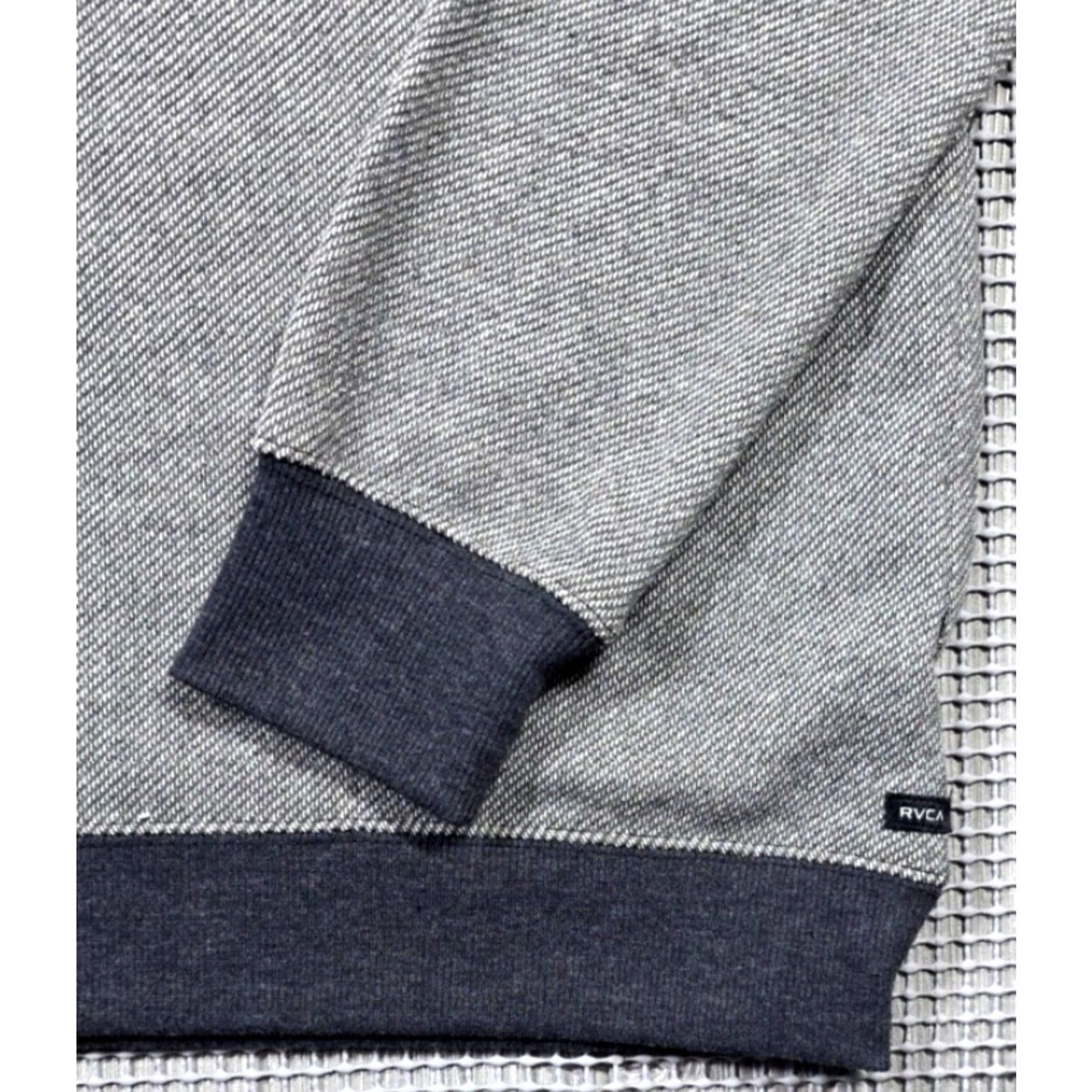 RVCA RVCA Men's Henley Hoodie Sweatshirt Hooded Button 3 Buttons Multicolor Logo Embroidered Hip Hop Shirt Hoodie Mens M Size US M / EU 48-50 / 2 - 5 Thumbnail