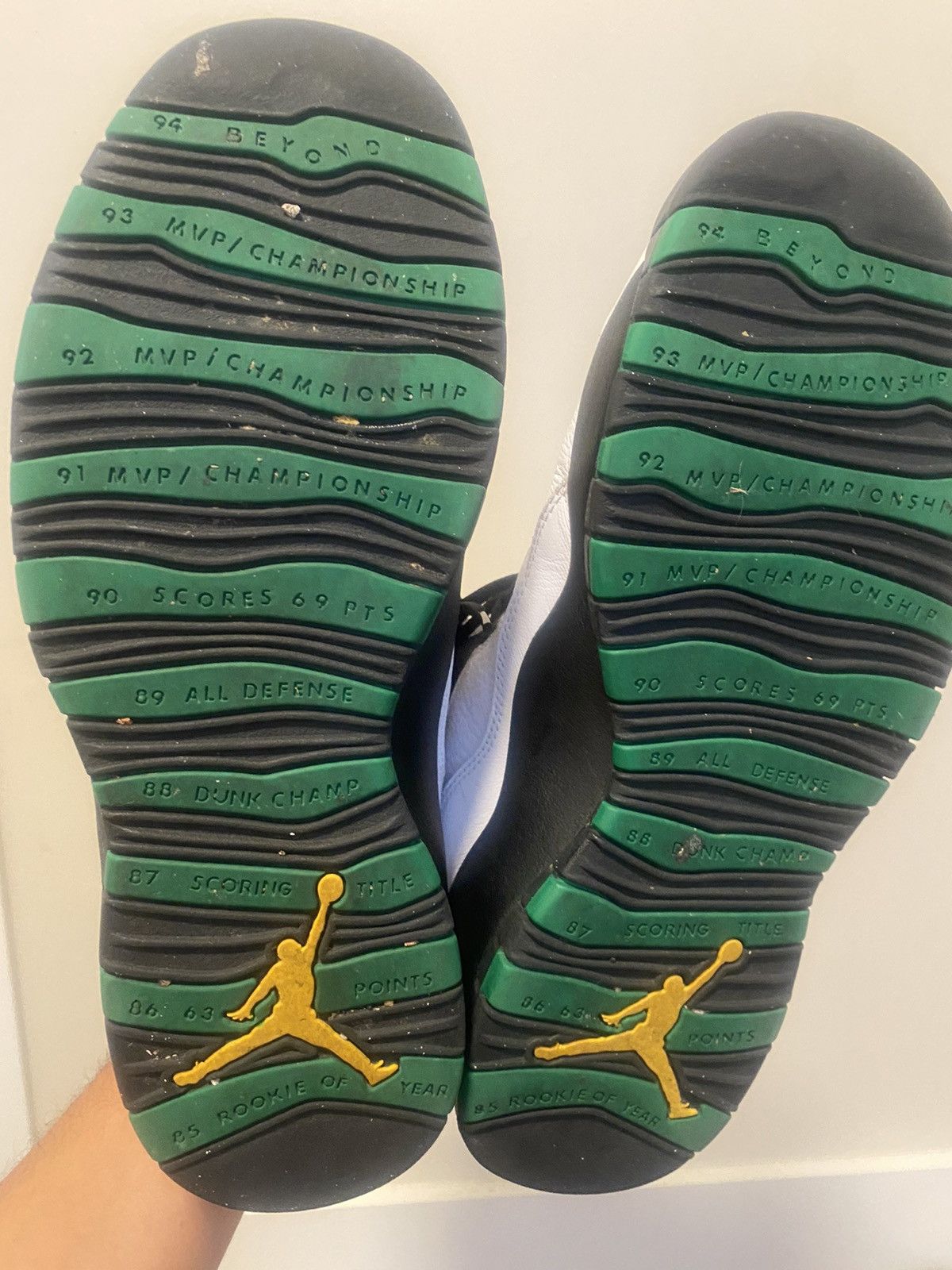 Jordan Brand Air Jordan 10 “SuperSonics” Retro Size US 12 / EU 45 - 14 Thumbnail