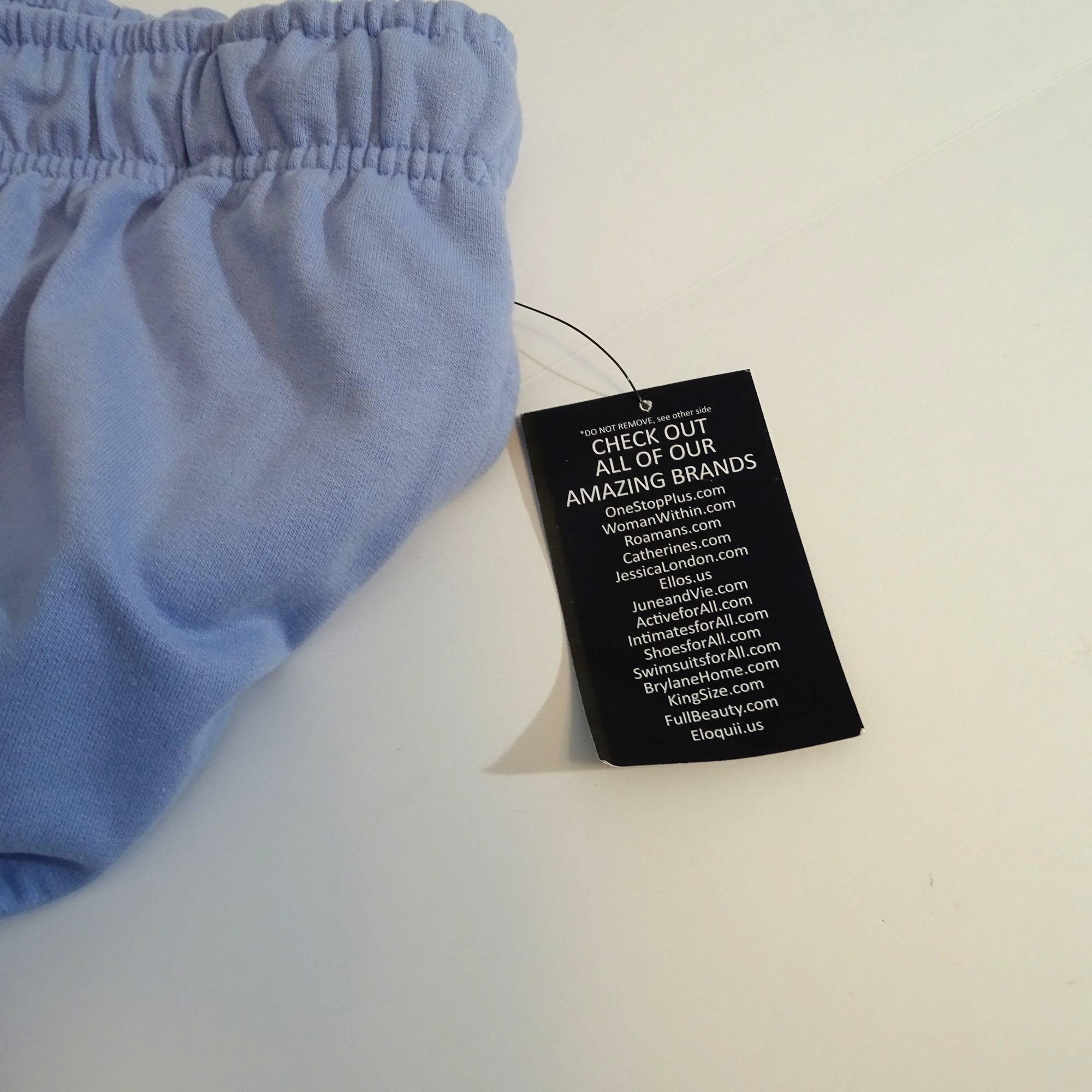 Other Ellos French Terry Blue Lounge Jogger Pants Size L 18 20 Size 40" / US 18 - 7 Thumbnail