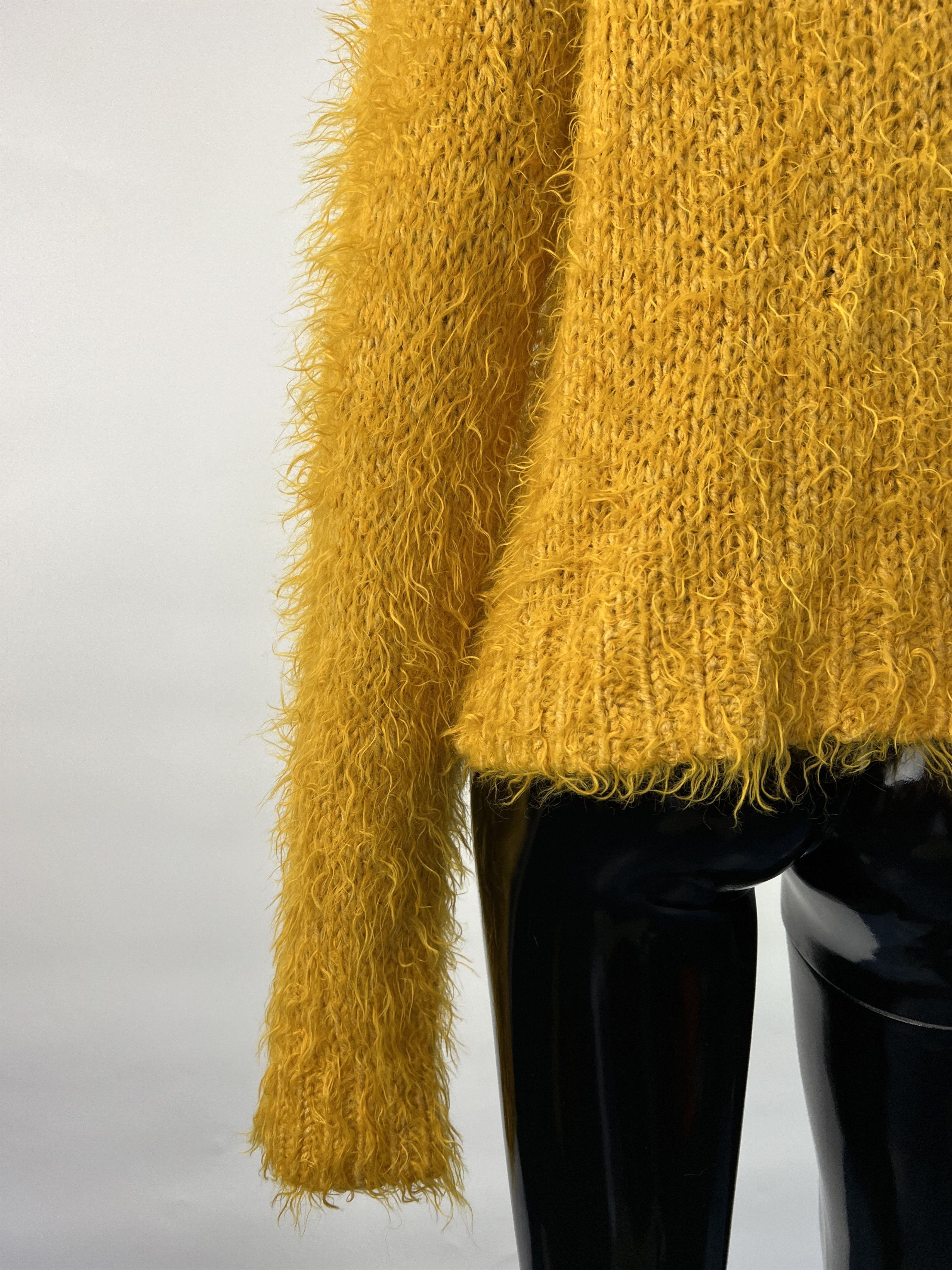 Homespun Knitwear × Sandro Sandro Ferrone Women's Yellow Sweater Size L Size L / US 10 / IT 46 - 6 Thumbnail