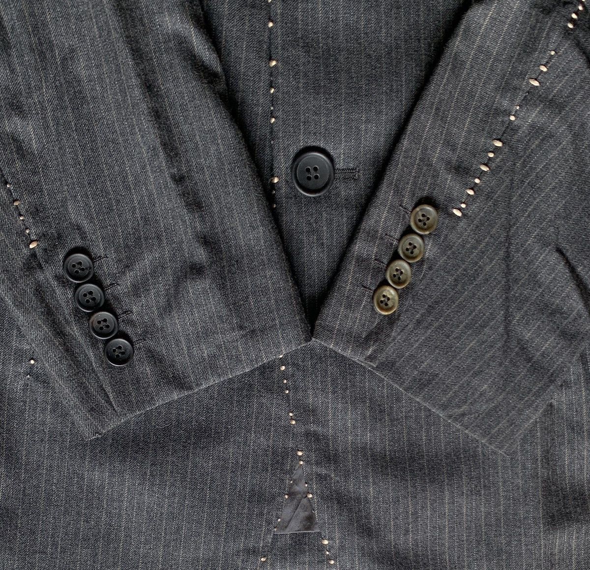 Issey Miyake AW 2005 Issey Miyake Show Hand Stitches Open Thread Blazer Size US M / EU 48-50 / 2 - 15 Thumbnail