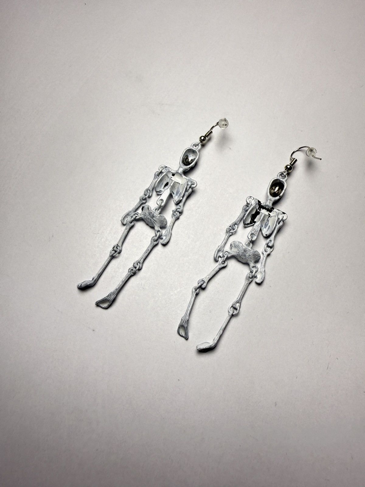 Seditionaries Hand-Painted Skeleton Earrings Margiela rick erd chrome Size ONE SIZE - 7 Thumbnail