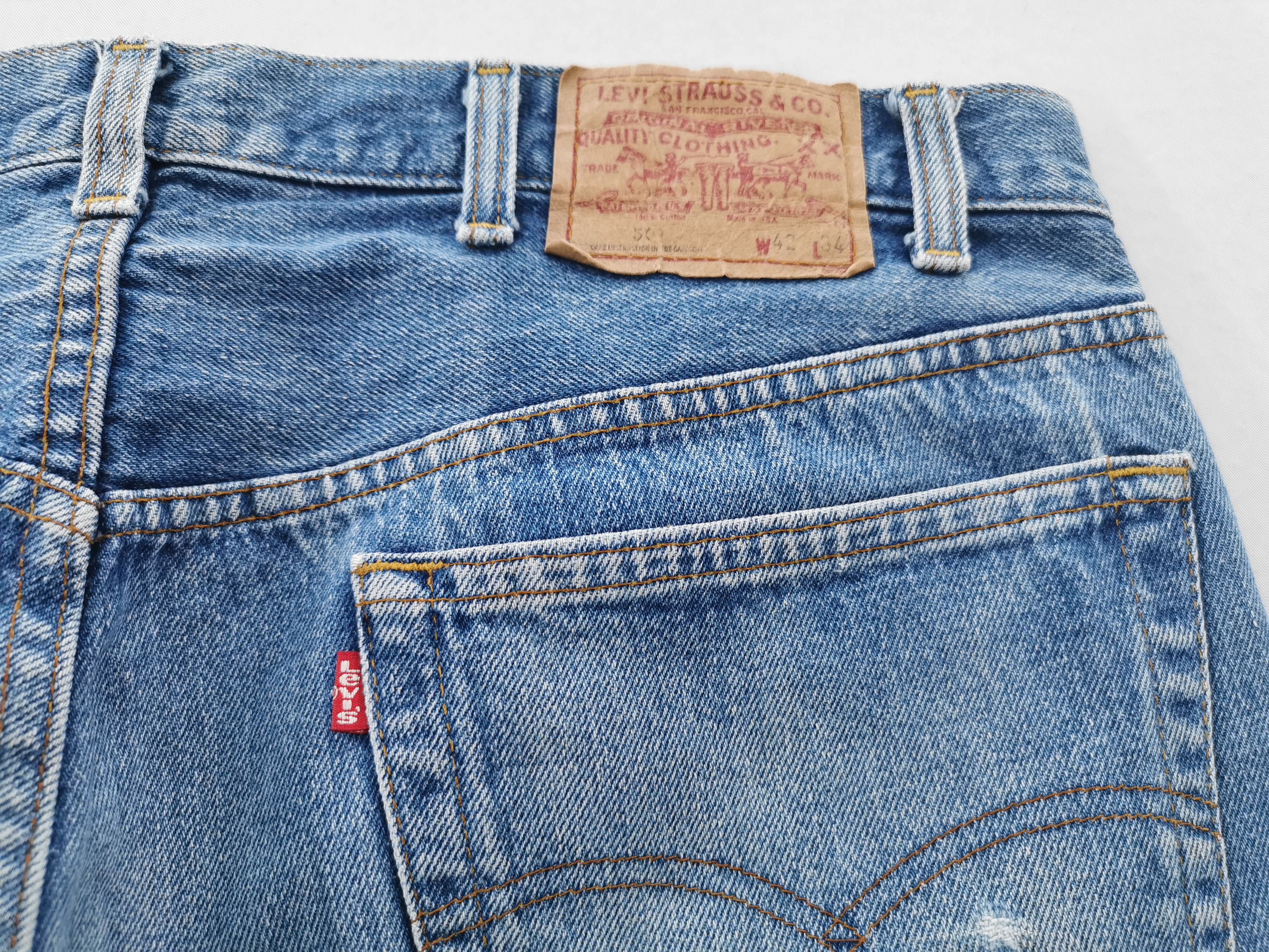 Levi's Vintage 90s Levis Lot 501 Denim Made In USA Size 37/42x34 Size US 37 - 7 Thumbnail