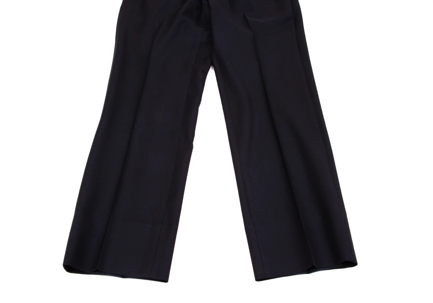 Emporio Armani Glossy Wool Tapered Slacks in Navy Size 46 Size US 30 / EU 46 - 6 Thumbnail