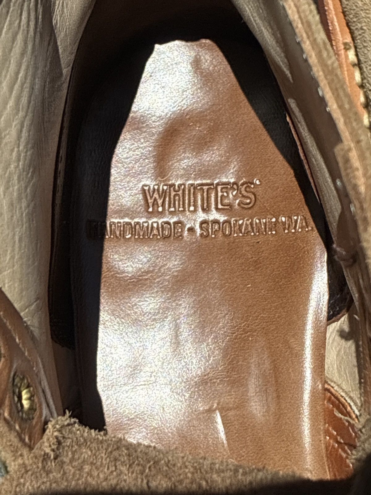White's Boots White’s Boots Stevens Legacy Natural Roughout US7D New Size US 7 / EU 40 - 6 Thumbnail