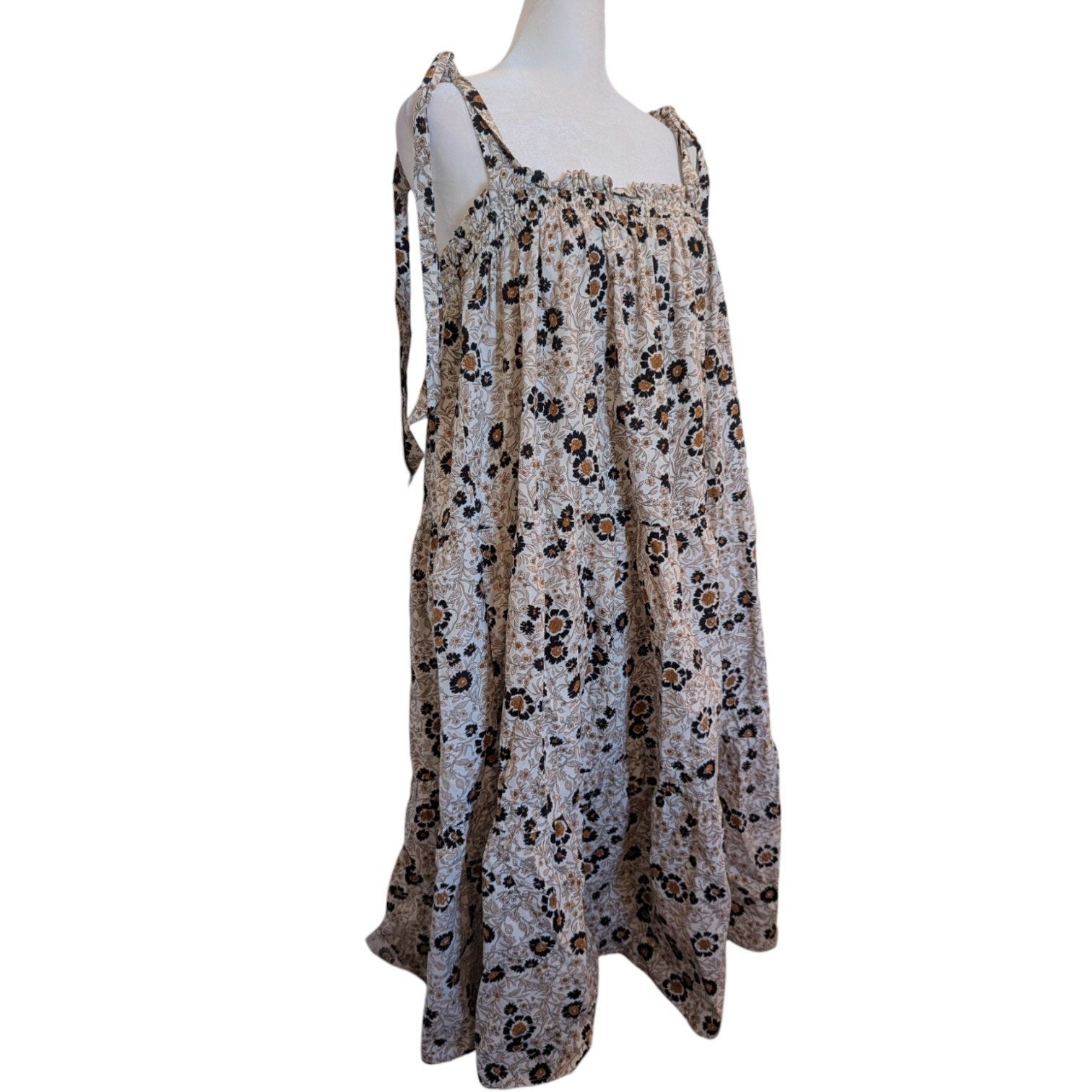 Other Le Reveur Floral Smocked Cottage Dress Large Size L / US 10 / IT 46 - 1 Thumbnail