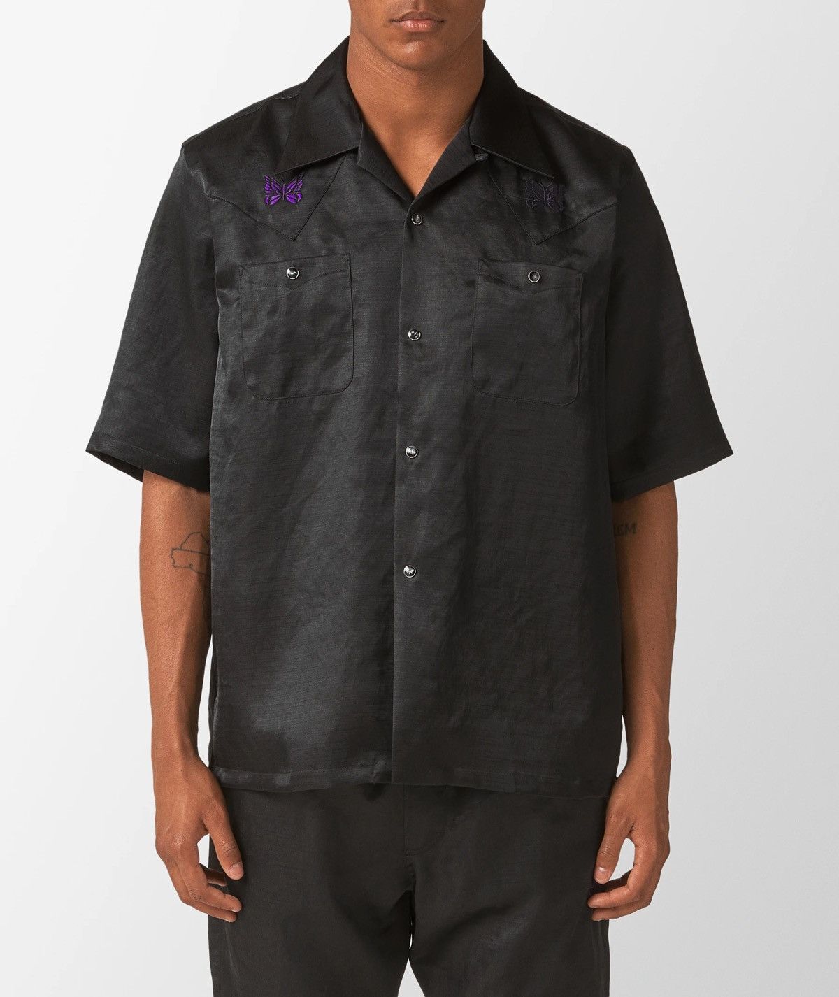 Needles Needles Butterfly Slub Sateen Cowboy One Up Shirt Size US M / EU 48-50 / 2 - 4 Thumbnail