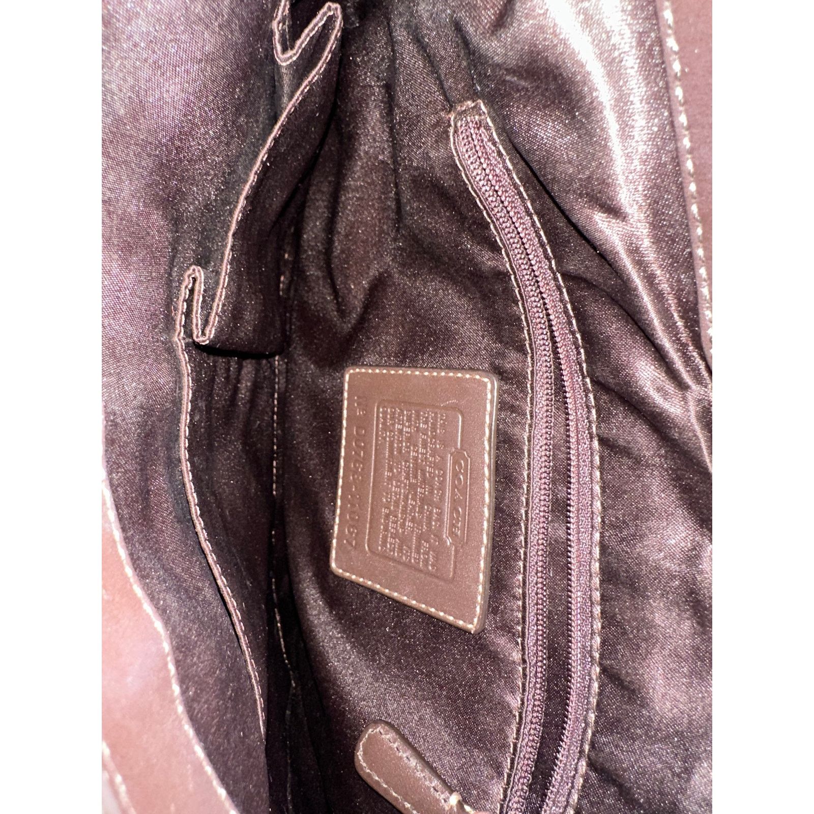 Coach Coach Y2K Brown Signature Jacquard&Leather Hobo Bag #11067 Size ONE SIZE - 7 Thumbnail