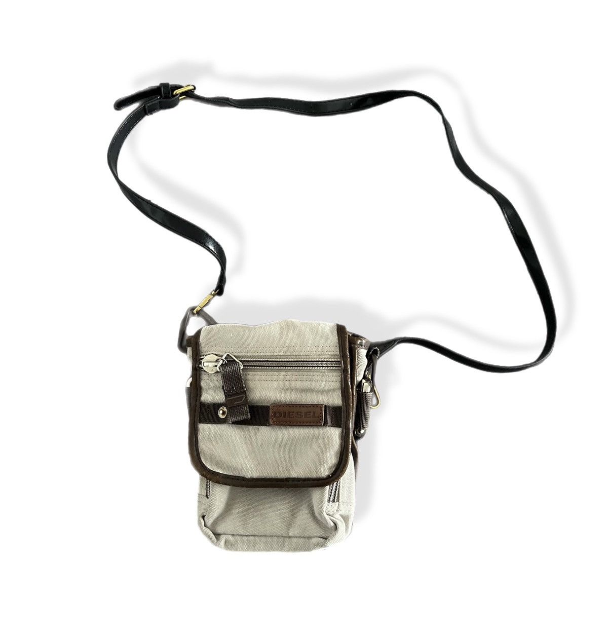 Avant Garde x Diesel Vintage Diesel Messenger Bag Shoulder Y2K 90's Military Army in Brown, Men's