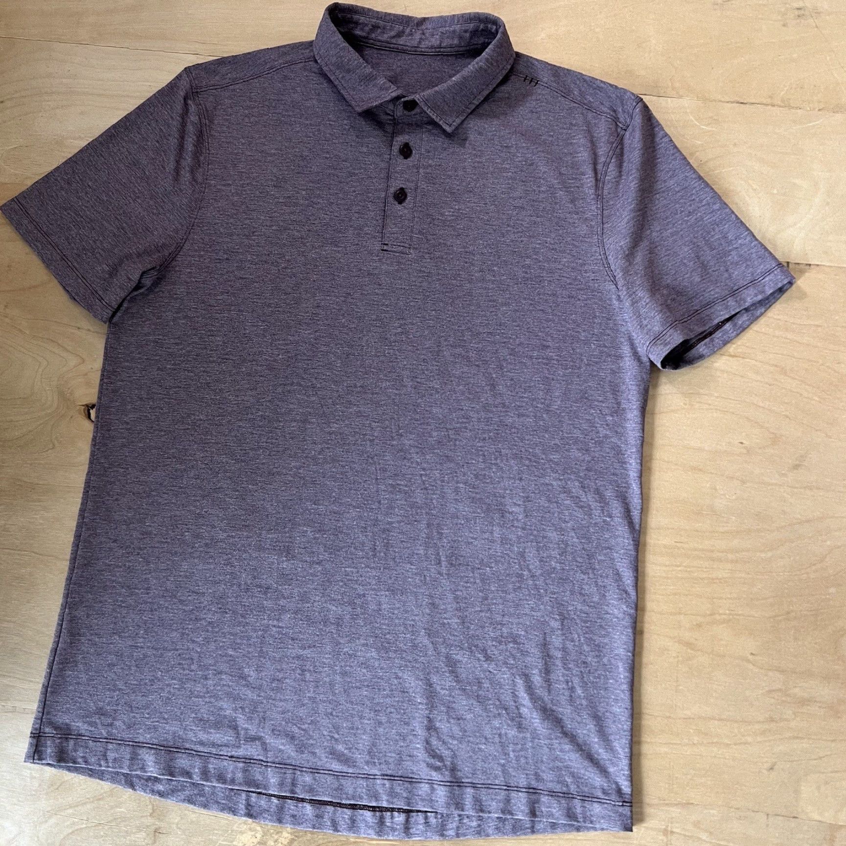 Lululemon Lululemon Evolution Polo Shirt M Purple Casual Cotton Logo Men Polo Shirt M Purple Size US M / EU 48-50 / 2 - 8 Thumbnail