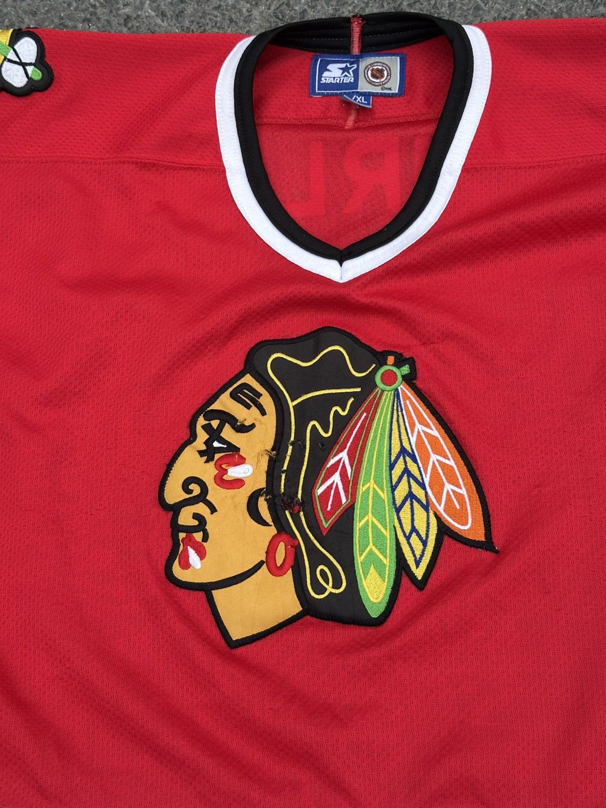 Starter Vintage Chicago Blackhawks NHL hockey Starter Jersey Size US XL / EU 56 / 4 - 2 Thumbnail