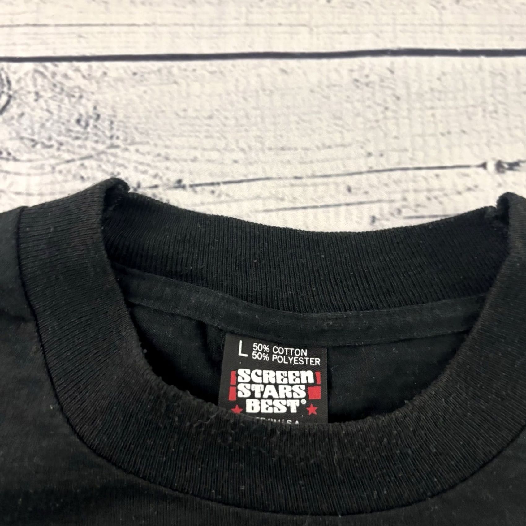 Vintage VINTAGE Screen Stars Kentucky Derby T Shirt Short Sleeve Men Large Black Stars 1992 Mens L Shirt Size US L / EU 52-54 / 3 - 2 Thumbnail