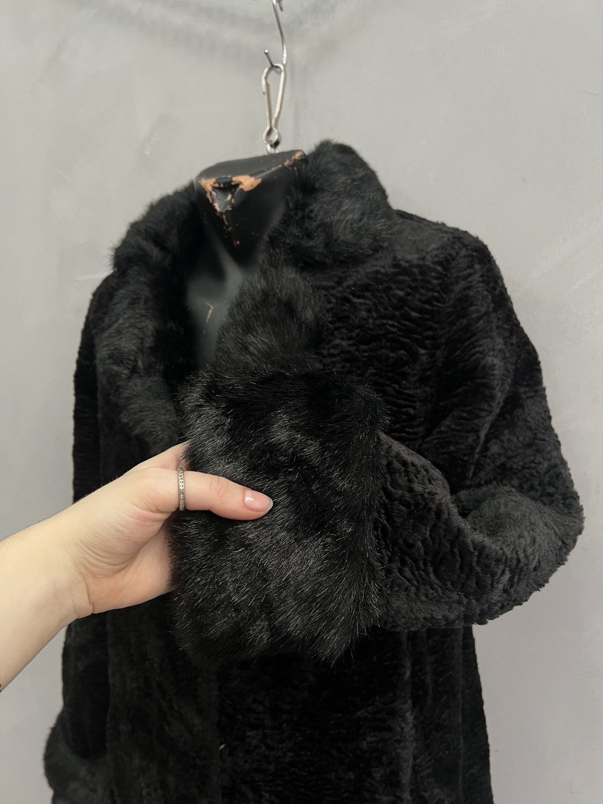 Hysteric Glamour Vintage Faux Fur Long Jakcet Black Coat if six was nine Size US M / EU 48-50 / 2 - 5 Thumbnail