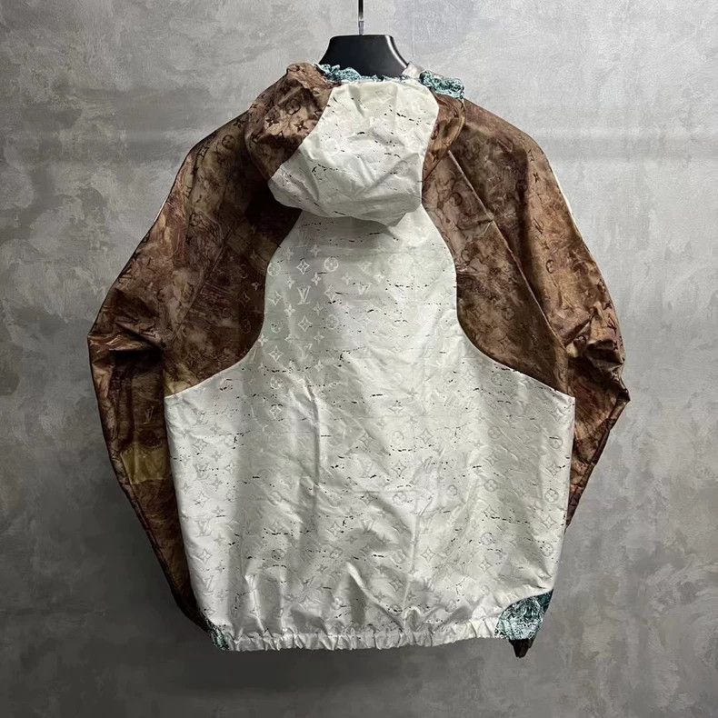 Louis Vuitton LOUIS VUITTON Color-block marble-print windbreaker jacket 2 Size US M / EU 48-50 / 2 - 5 Thumbnail